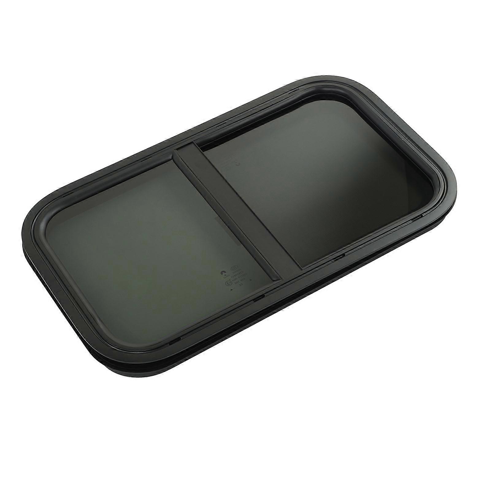 Push Pull Window with Removable Insect Net Rounded Corner Sealed Waterproof UV Proof for Camper RV Engineering Car 