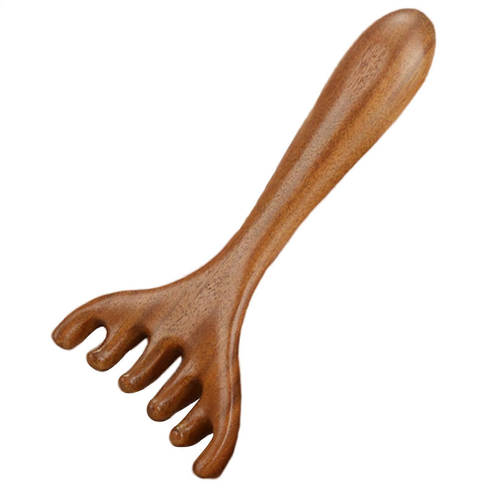 Head Massage Wood Comb For Relaxing Scalp Care, Massage Comb With Oxygen Massage, Ergonomic Design, Ideal For Home And On The Go