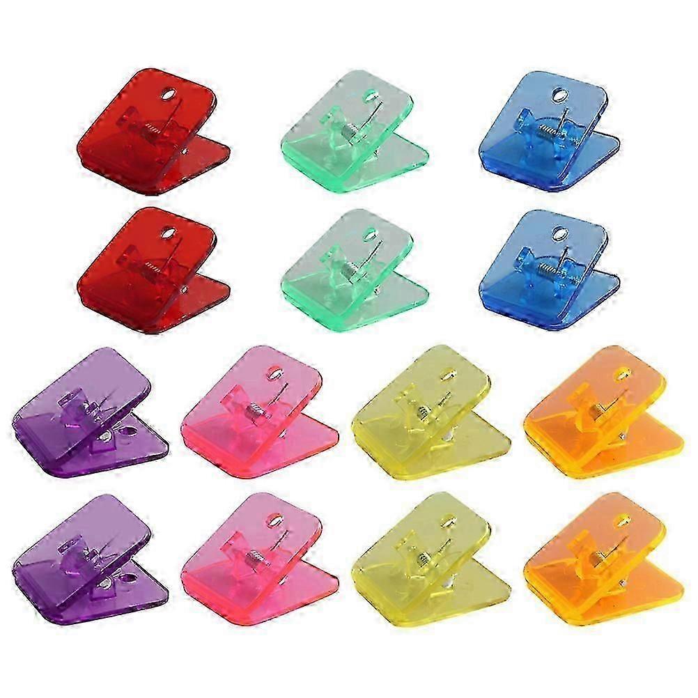 14Pcs Household Paper Clips Adorable Sealing Clips Multi-function Plastic Clips Office Accessory