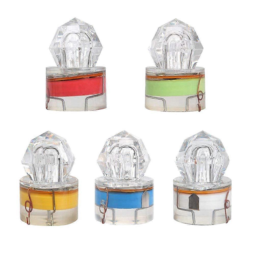 Angelköder Led Unterwasser Angellicht Anziehen Köder und Fisch Kunststoff Material 5Pcs