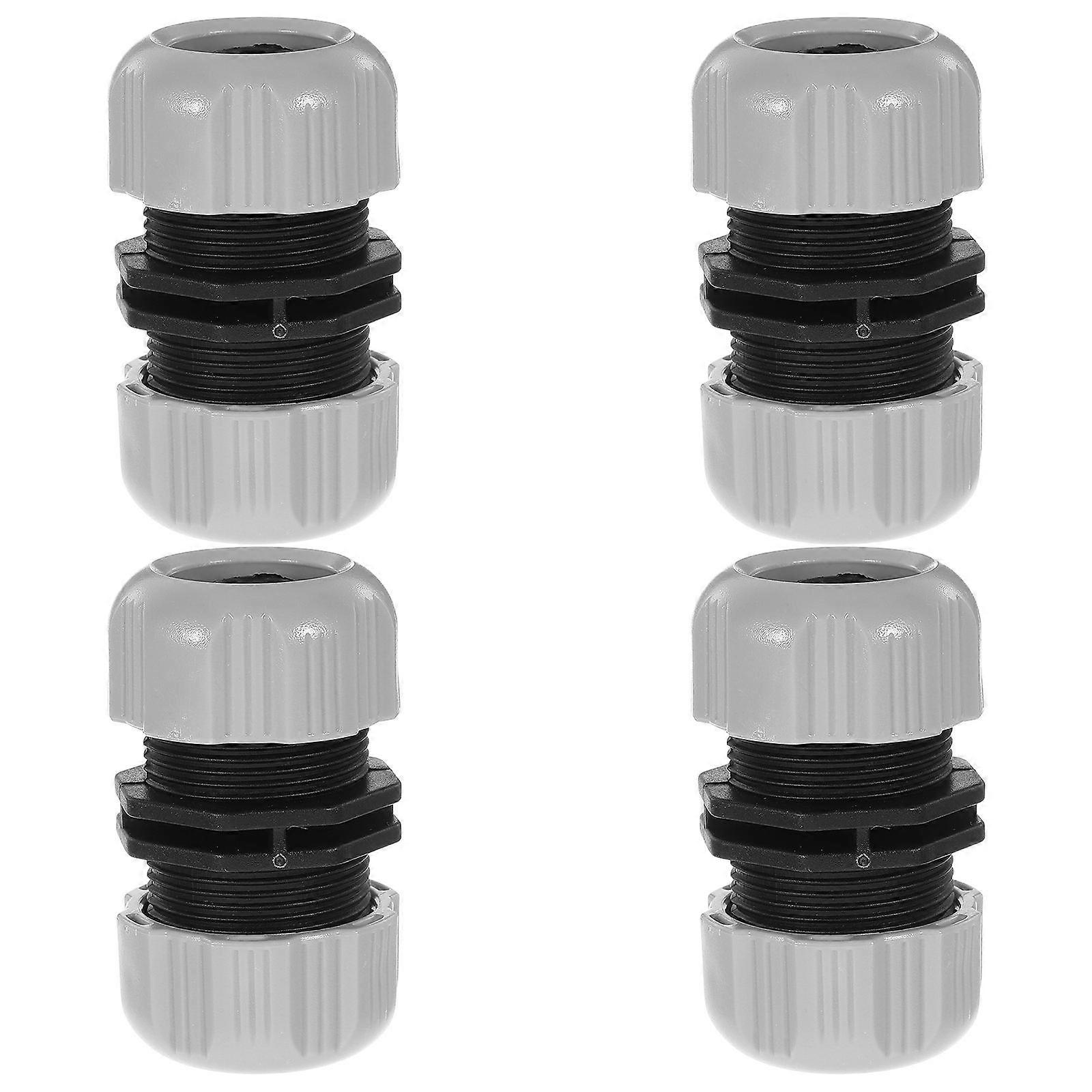 Garden Hose Adapter Screw Fixation Hose Pipe Connector For Homeowners PP Material Durable 2.08X1.30X0.75IN 4Pcs