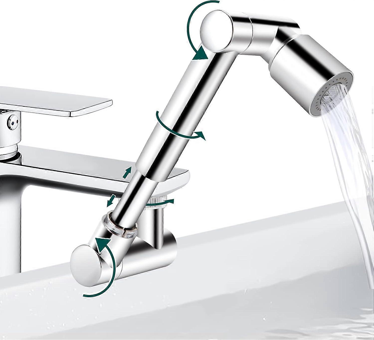 1 Piece, 1440° Rotatable Multifunctional Extension Faucet, Universal 2 Spray Modes Swivel Extension Faucet, Swivel Extension Faucet with Adapter