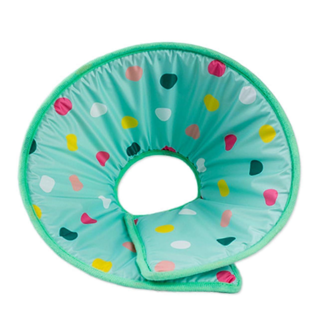 Circular Collar for Dogs Pet Collar Size M Fibre Elizabethan Cone Shape Soft Washable Protects Wounds