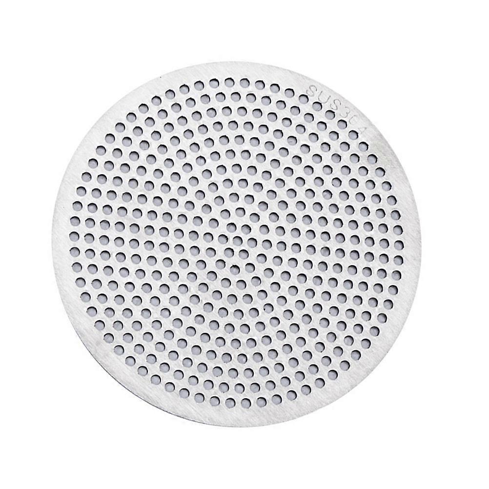 Bath Tub Hair Catcher Stainless Steel Shower Stall Blockage Prevention Round 8.2x8.2cm 1Set