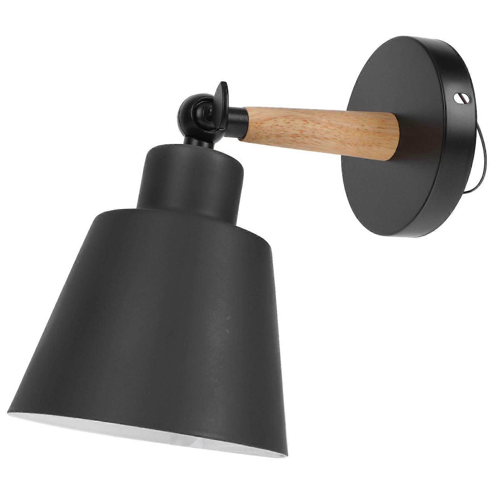 Bedside Wall Light Chic Corridor Light Nordic Modern Style 13x12cm Wood Decorative Lighting 1Pc