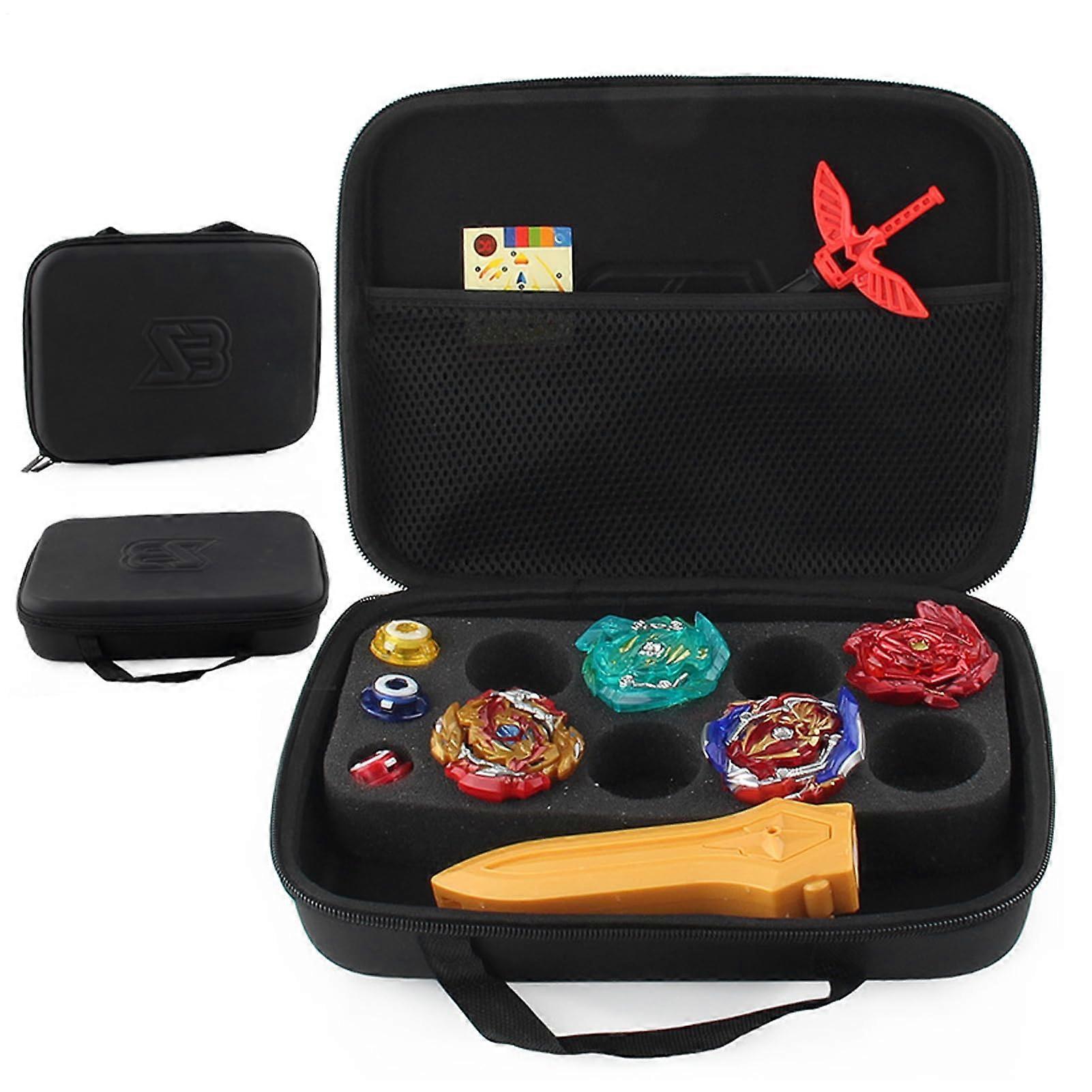 Gyro Spinner Storage Box with Handle, Portable Divided Organizer Case for Kids and Collectors