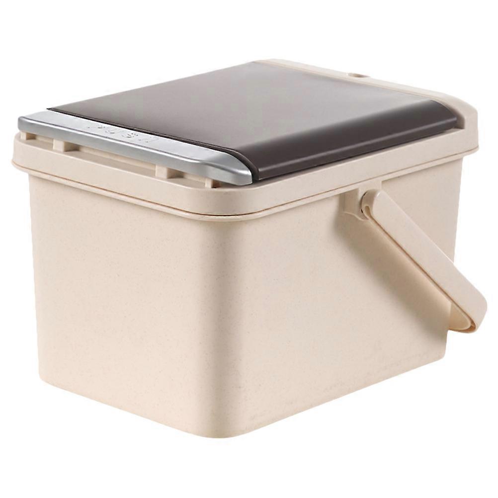 Tea Residue Bucket Practical Tea Infuser Bucket Home Use Beige 27.5x20.5cm Water Filtration 1Pack