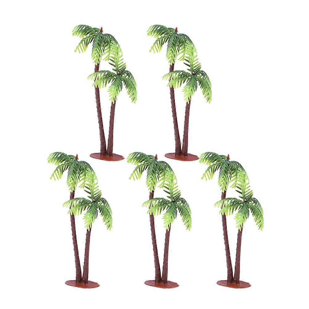 Mini Palm Tree Decor Simulation Coconut Tree for Container Mini Garden Micro Landscape 48Pcs