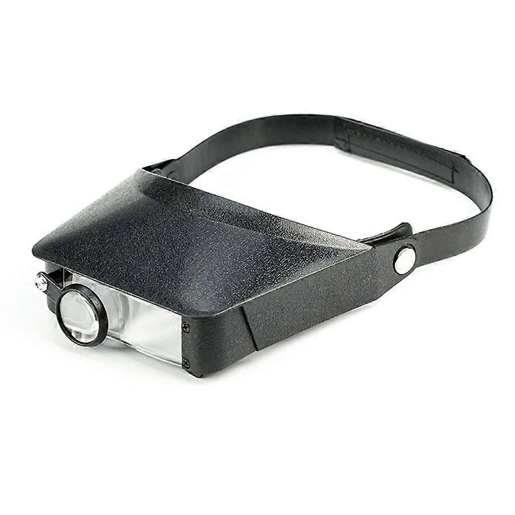 Headband magnifier, headmounted reading magnifier, jeweler's magnifier holder, and headband for closeup work, headband magnifier