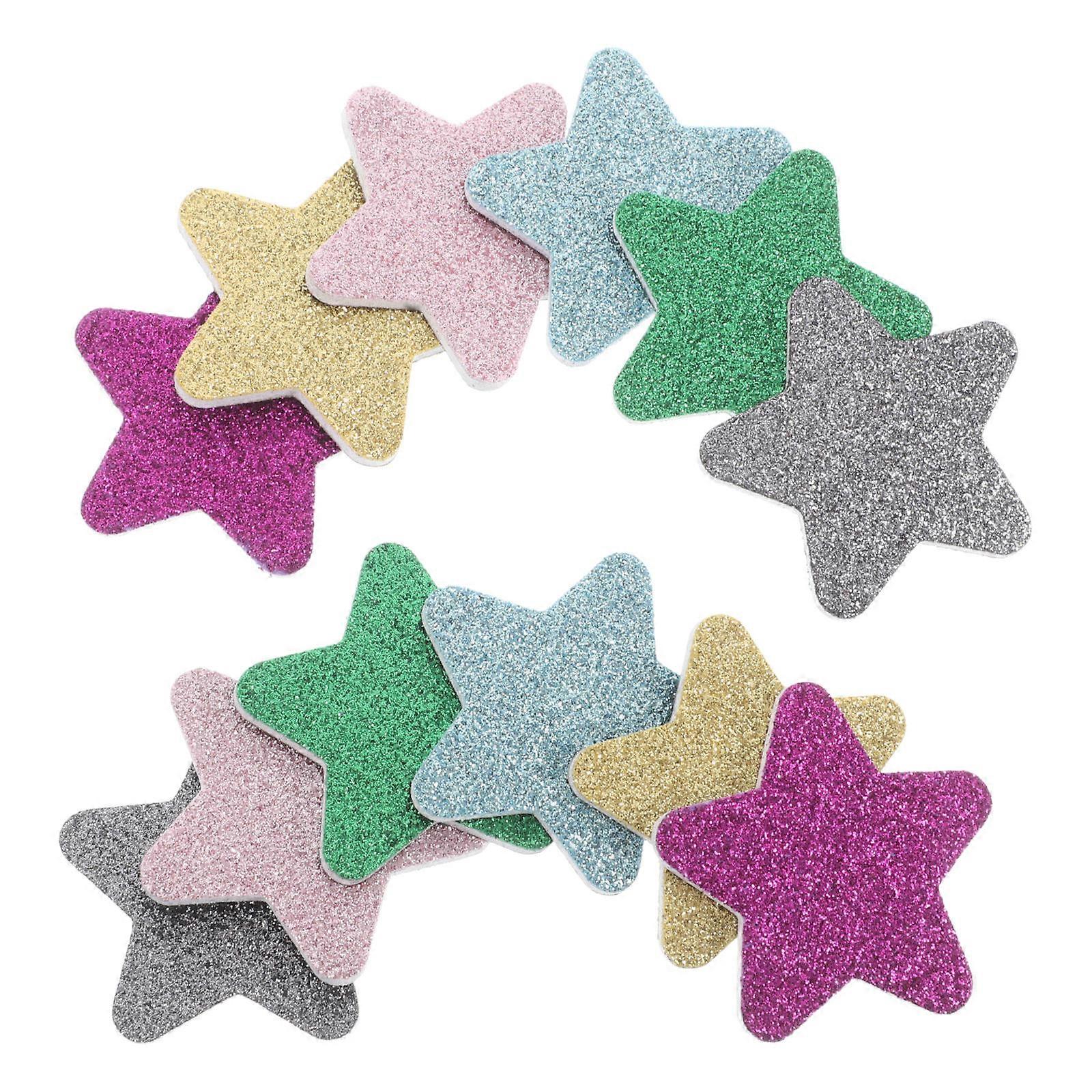 Christmas Nail Files Star Shape Disposable Nail Buffer Block Sponge For Salon Use Holiday Seasons Nail Care Tools 12Pcs
