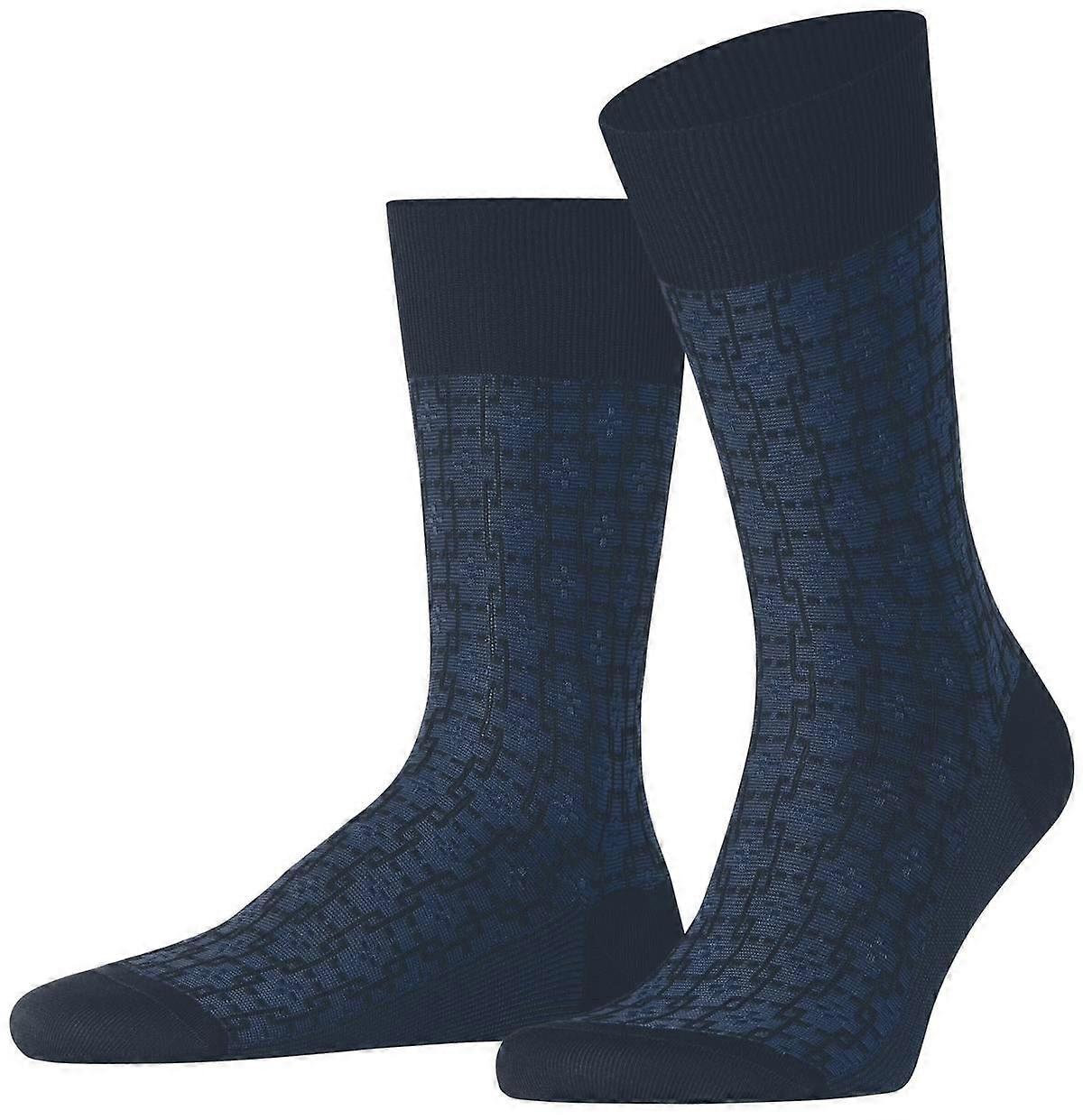 Falke Artwork Tie Socks - Midnight Navy
