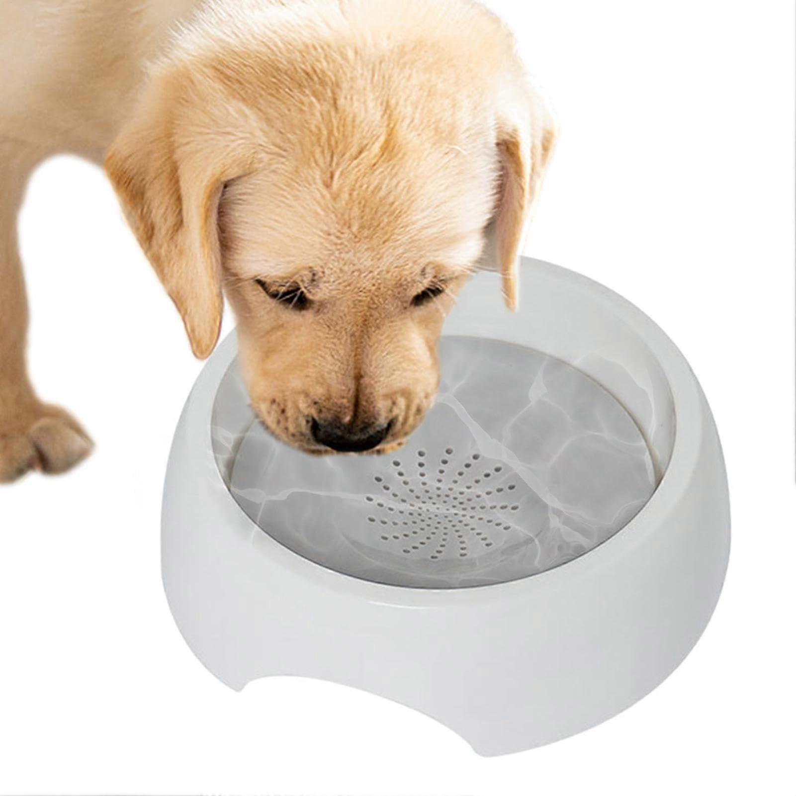 Pet Floating Water Dispenser, SpillProof Dog Bowl 1500 ml Cat Fountain, NonSlip Floating Bowl, Large Capacity, No Drip for Small Animals, Gray
