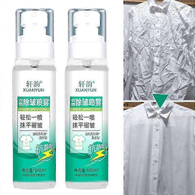 2x תרסיס אנטי סטטי לבגדים בבית תרסיס מסיר קמטים מתמשך