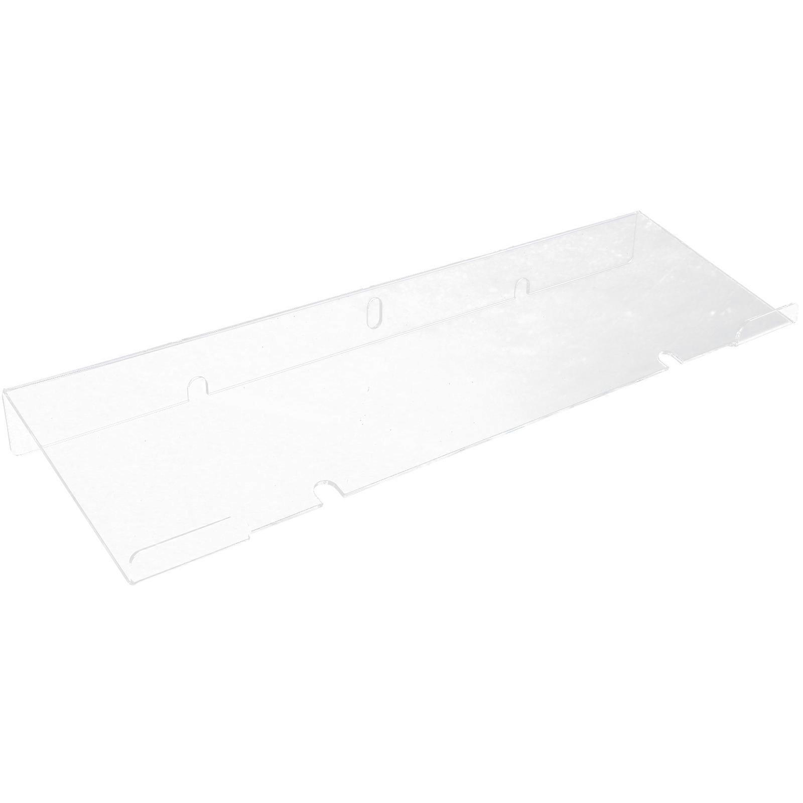 Transparent Acrylic Keyboard Support Bracket Z-shaped Tilted Office 47x14cm 1Pack