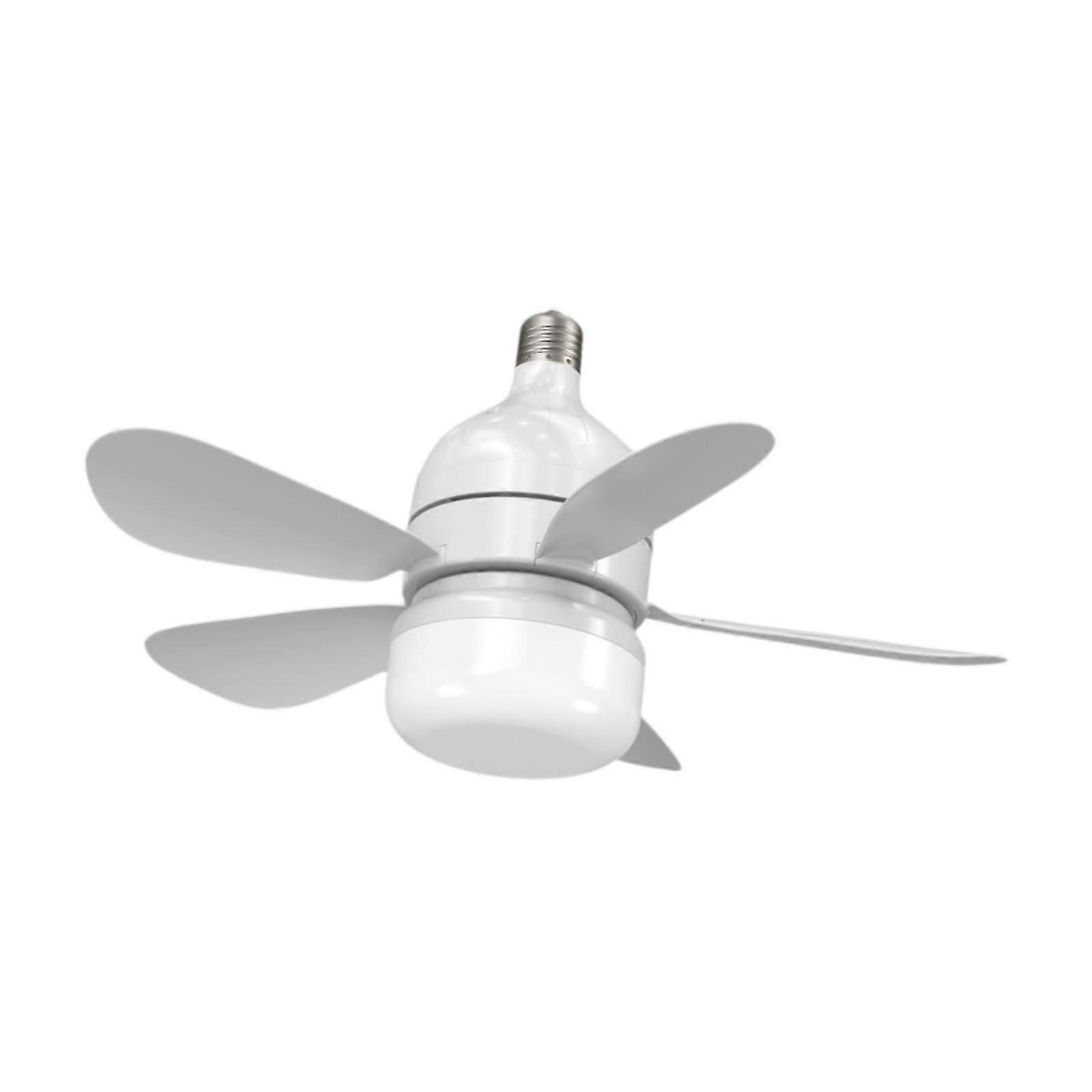 Ceiling Fan with Light 360 Degree Rotating Fan Dimmable E27 Socket Fan Light