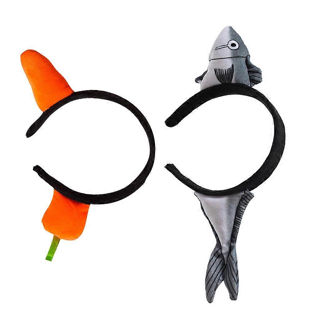 Festival Accessories Comfortable to Wear for Cosplay Fish Shape 4.9×4.3×0.8in 2Pcs