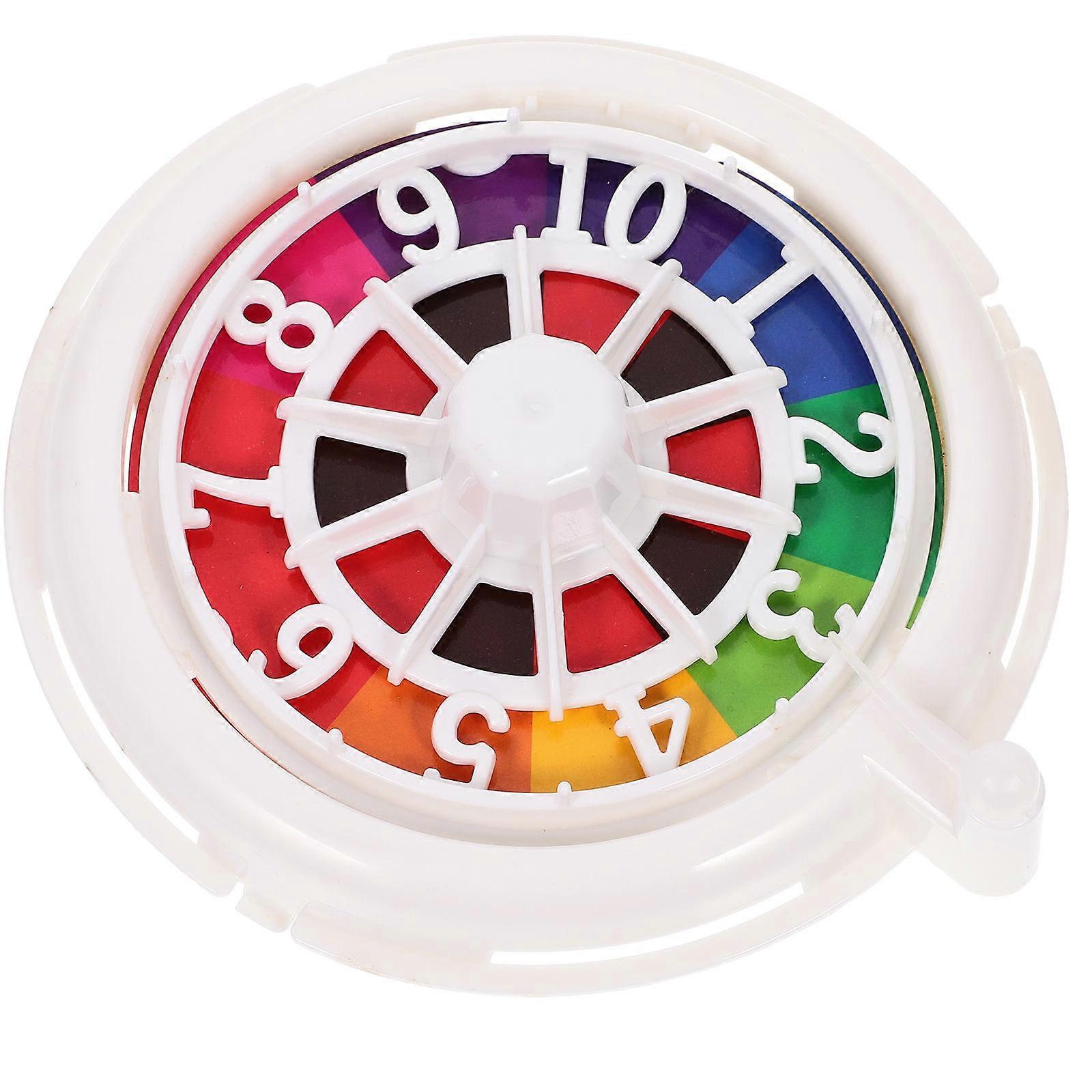 Poker Game Wheel with Safe Light Plastic Material for Playing White Color 6.3 Inches Diameter