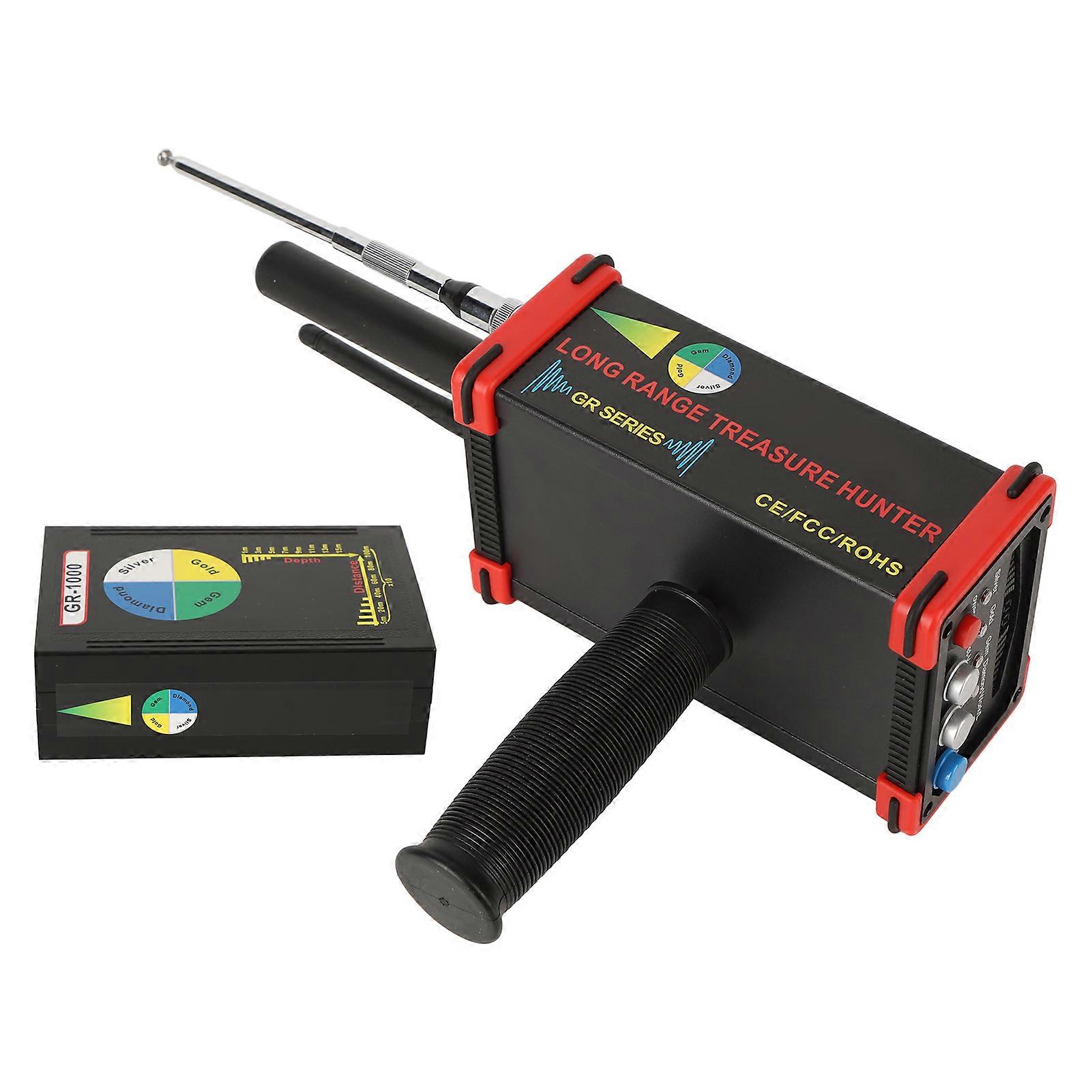 جهاز الكشف عن الذهب المعدني طويل المدى المحمول 433 ميجا هرتز الحد الأقصى للكنز Jadestone Finder الماسح الضوئي
