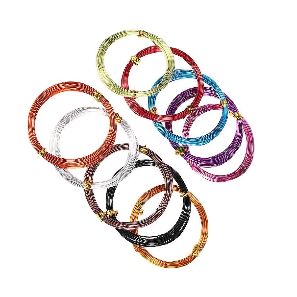 10pcs 1mm 5m Colorful Alumina Line For Manual DIY Motorcycle Shape Bonsai Shape Use