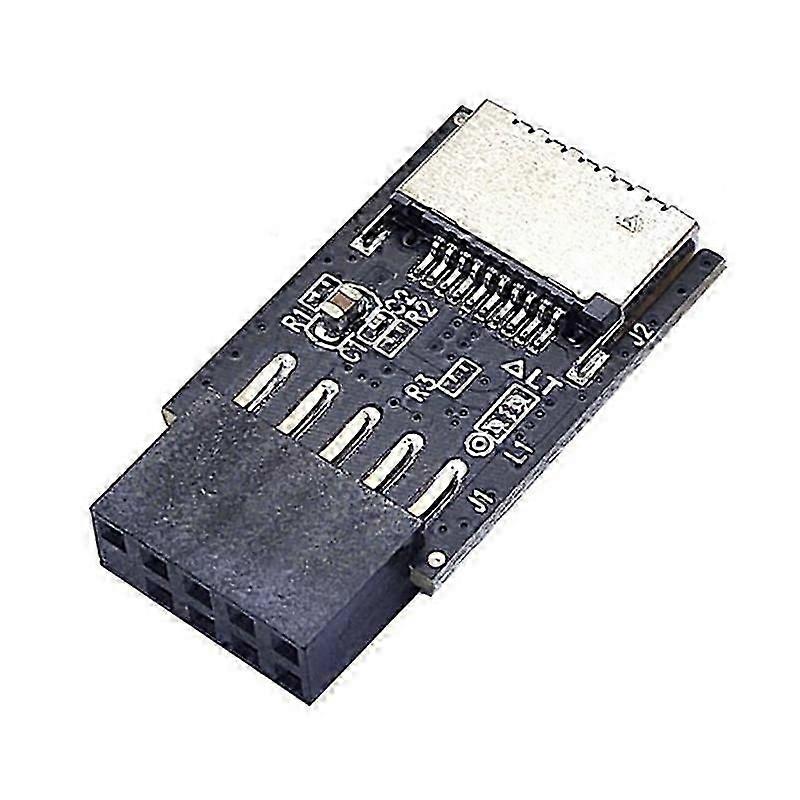 Motherboard USB2.0 9Pin to TYPE-C A-KEY Front Connector Converter USB3.2 TYPE-E Interface Header Adp