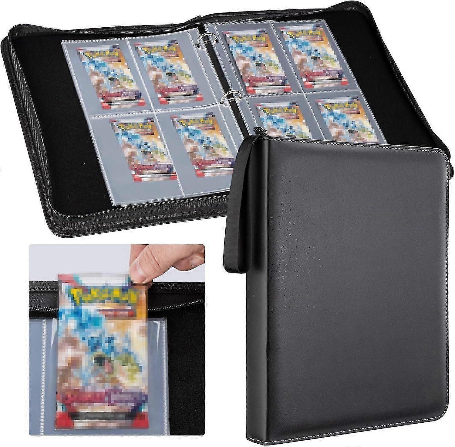 Booster Pack Binder ، يحمل 48 حزمة معززة ، حامل عبوة معززة من 4 جيوب مع 12 كم ، واقي عرض جيد