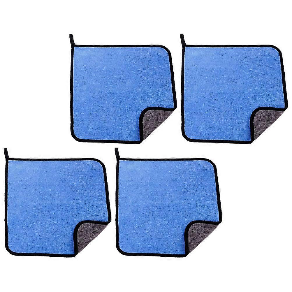 4pcs Absorbent Car Wash Towels for Vehicle Detailing, Scratch Free Drying Cloths for Windows & Bodywork
