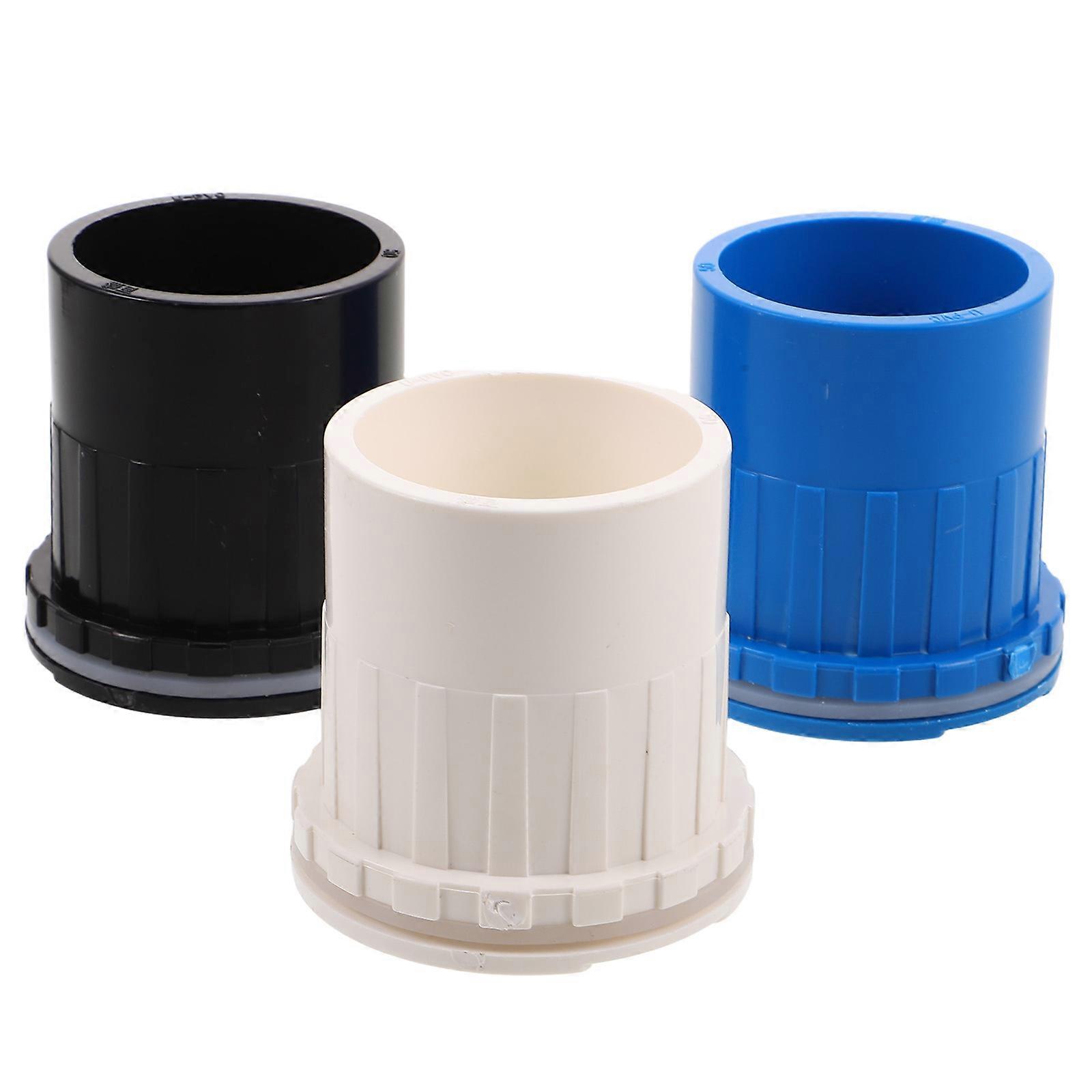Marine Drain Plug Plastic Connector For Aquarium Water Drainage Prevent Leaks 3Pcs