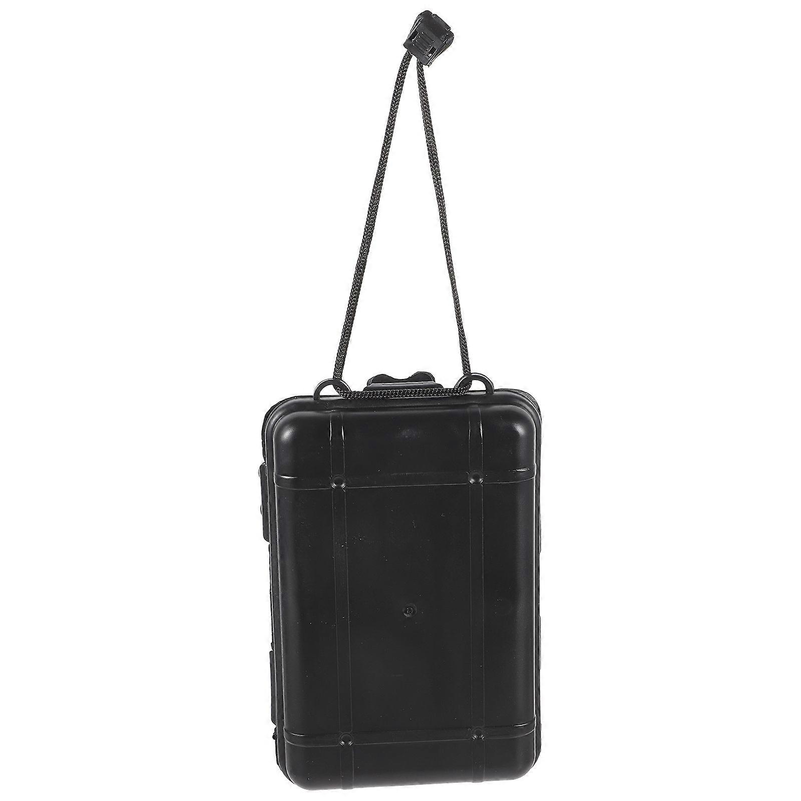 Portable Watch Box for Storage Made from Durable Plastic and Foams Black Travel Bag with Cushioned