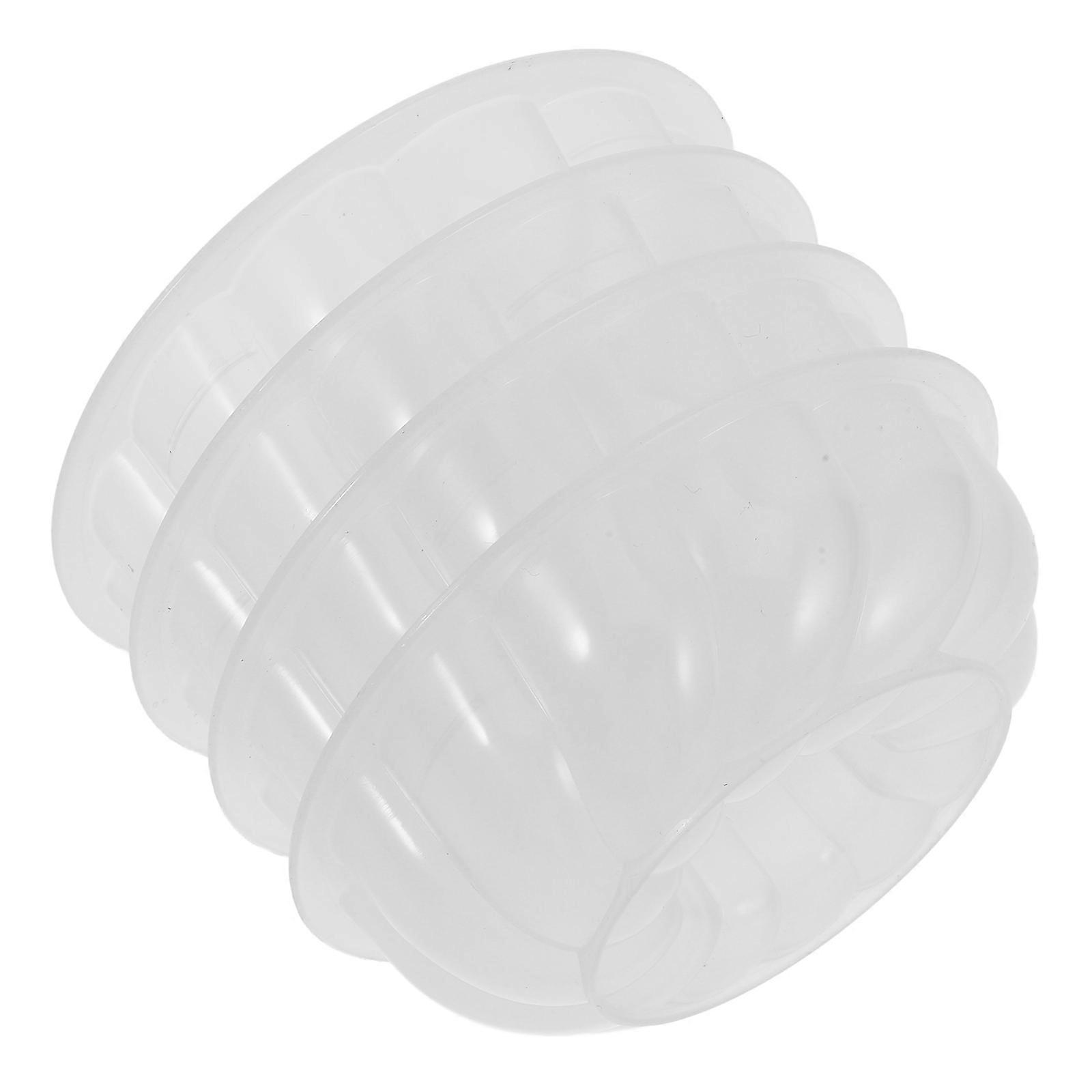 Cake Molds For Baking Bun Mold Plastic Homemade Kitchen Gadget Round Shape Transparent 4Pcs High Temperature Safe