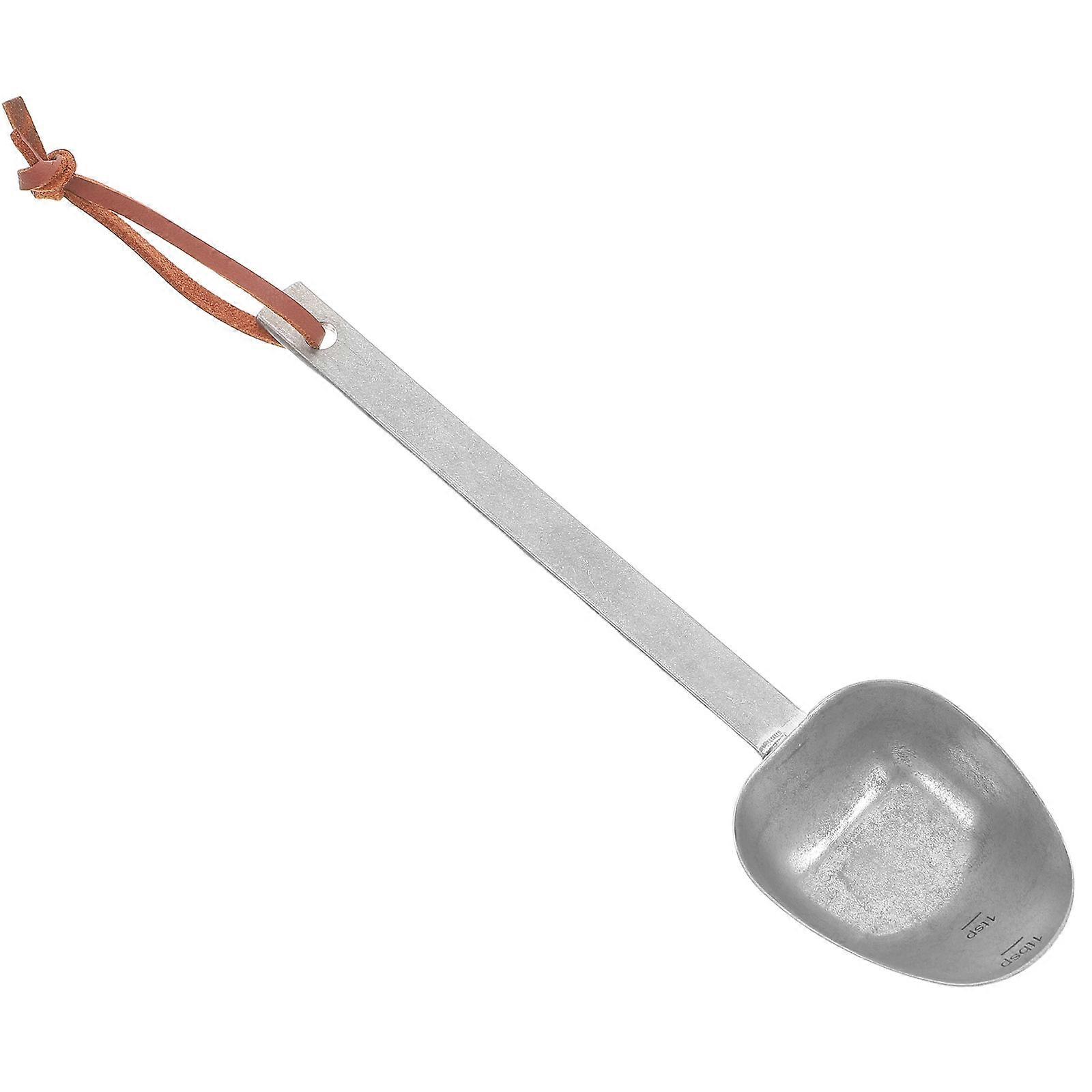 Retro Spoon Long Handle Scoop For Coffee Bean Measuring Flour Baking 6.4×1.7×0.6in 1Set