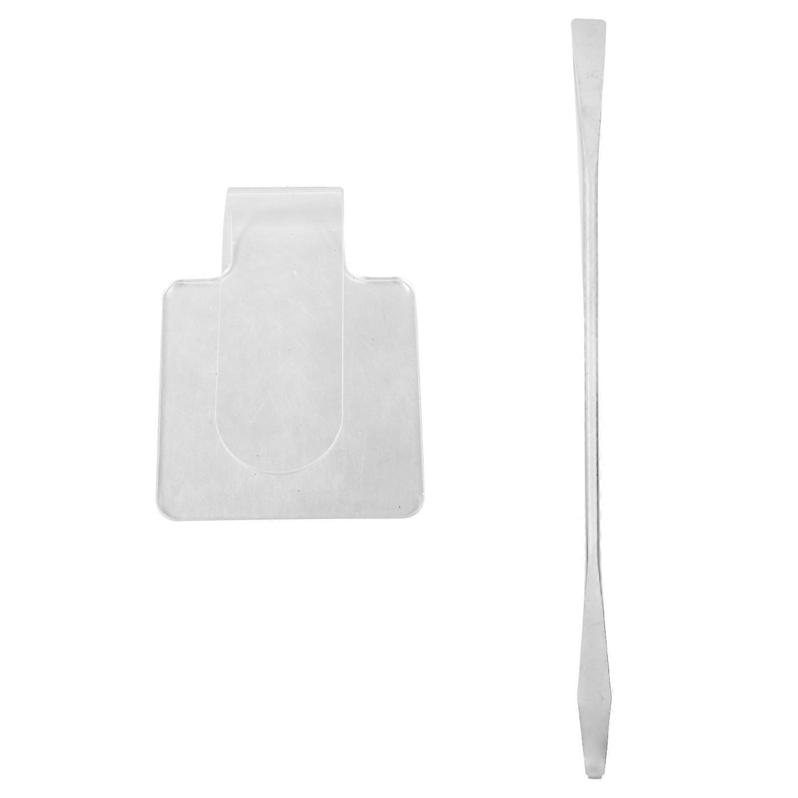 Transparent Acrylic Makeup Spatula Set Ergonomic Handheld Tool for Custom Color Mixing, Blending Foundations & Lipsticks
