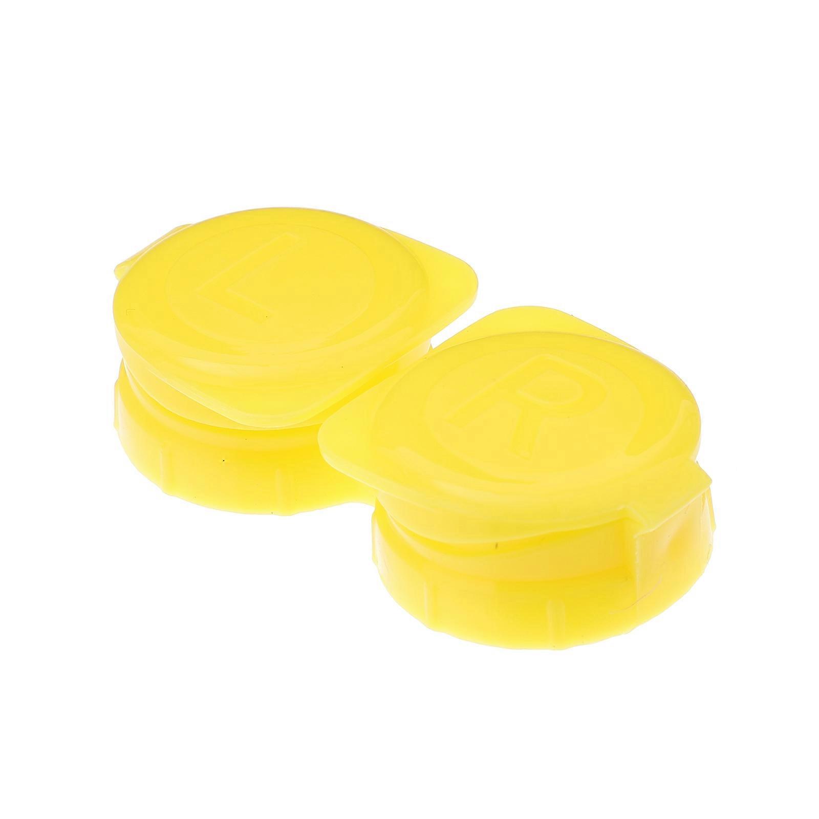 Travel Glasses Case Lenses Case Holder Small Size Portable Carrying 10Pcs Yellow