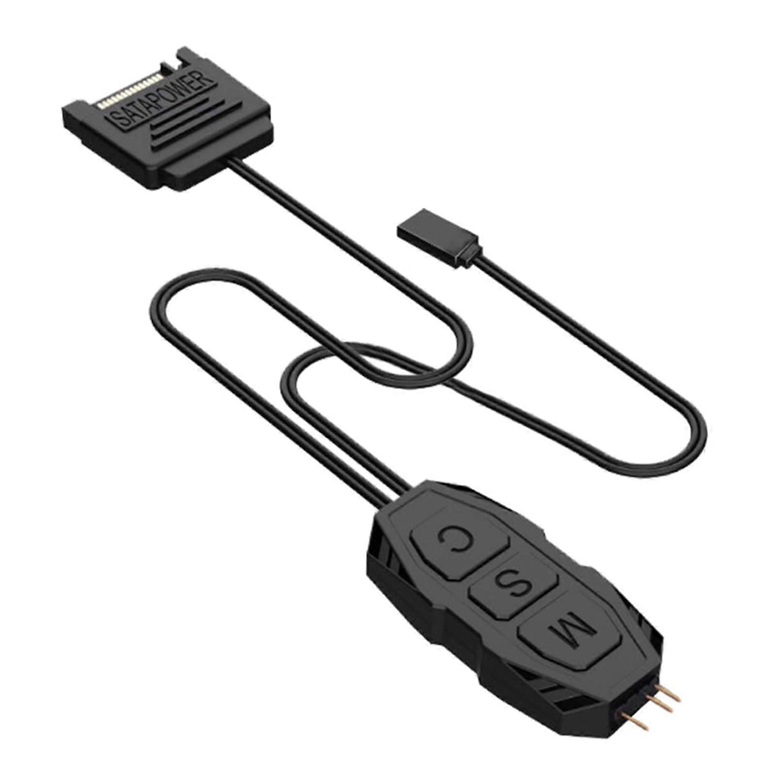 ARGB Controller Cable 5V 3-Pin Power Supply Cable for ARGB Sync Controllers and RGB Lighting Systems