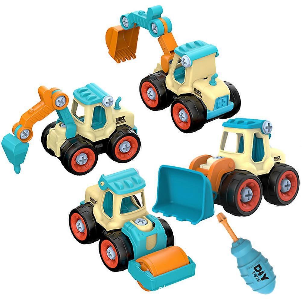 Construction Truck Toys for Kids Playing Assorted Color Plastic Engineering Vehicle Model