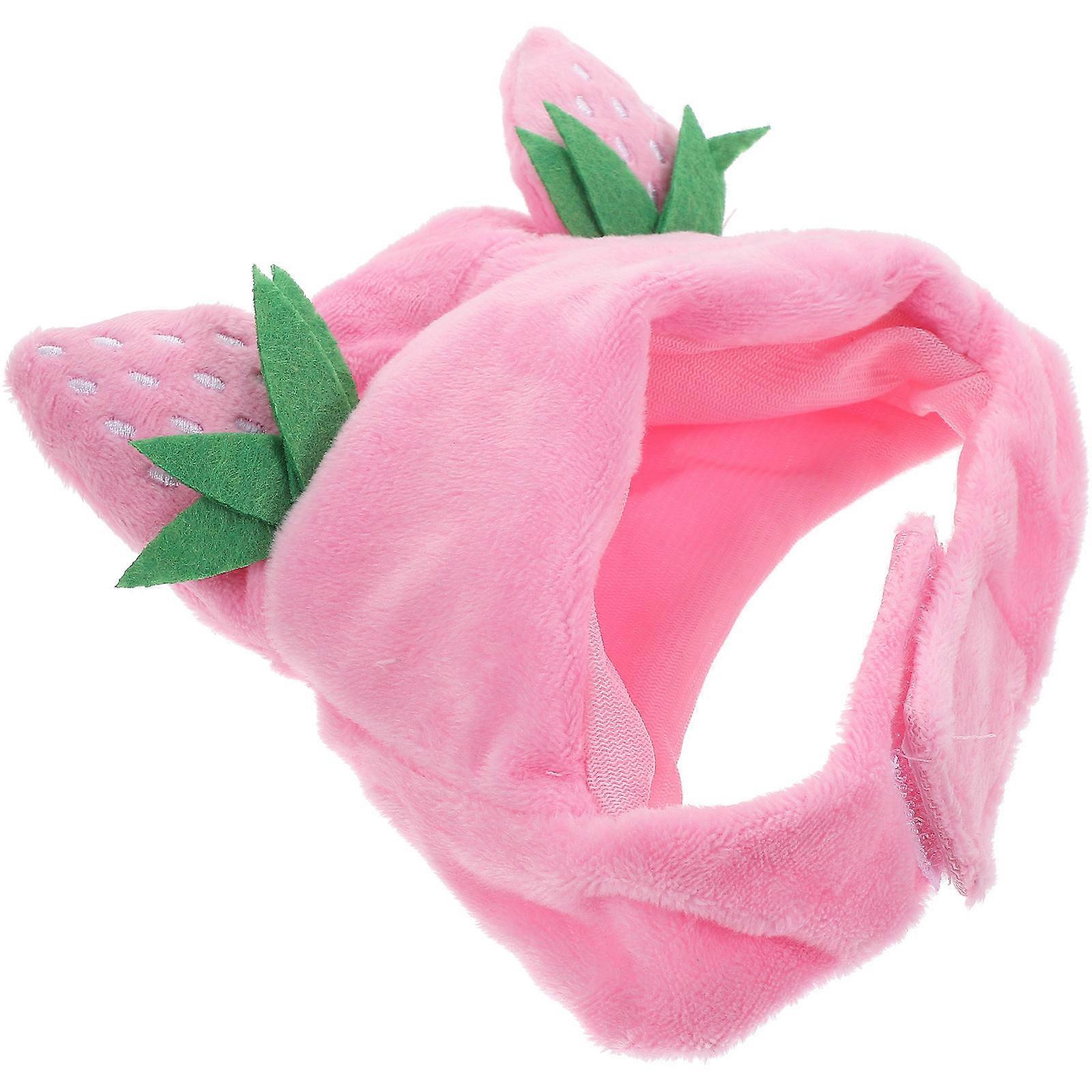 Lovely Pet Hat Accessory In Strawberry And Cats Ideal For Festivals And Holidays 1 Set