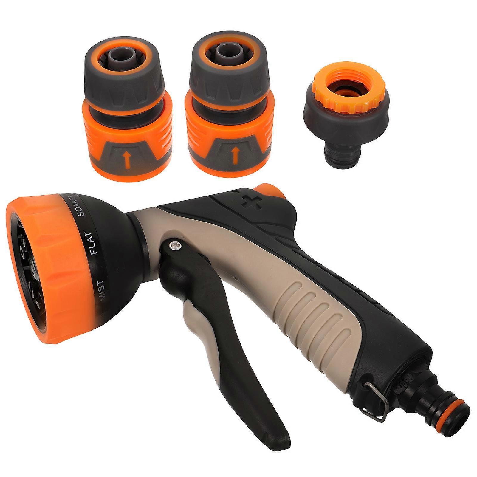 Watering Spray Nozzle Hose Attachment For Gardening 18.5x15cm Adjustable Water Flow 1 Set