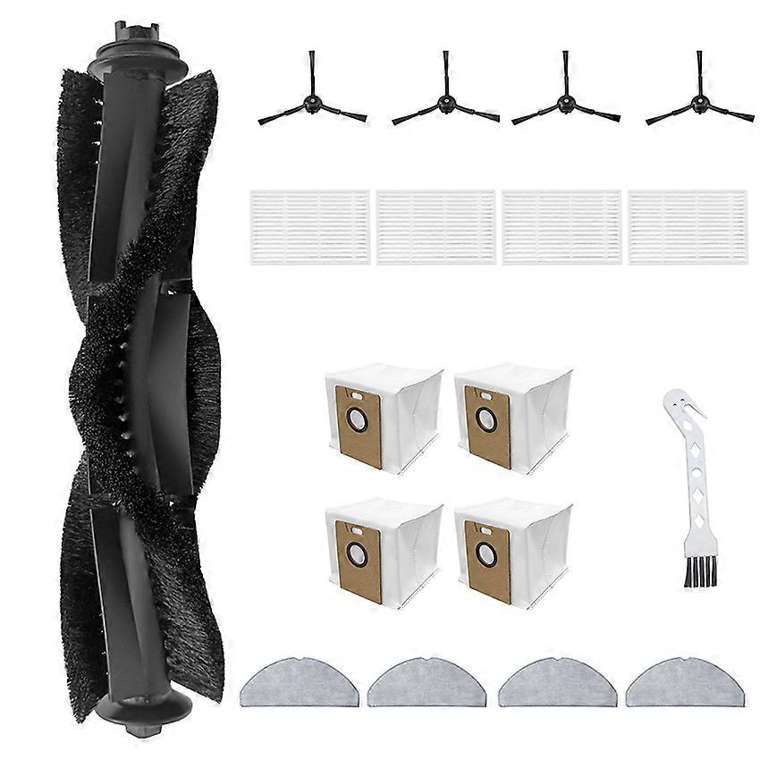 Main Brush Side Brush Filter Rag White Bird Brush Dust Bag Accessories for Tapo RV30/RV20 Max Plus 18pcs
