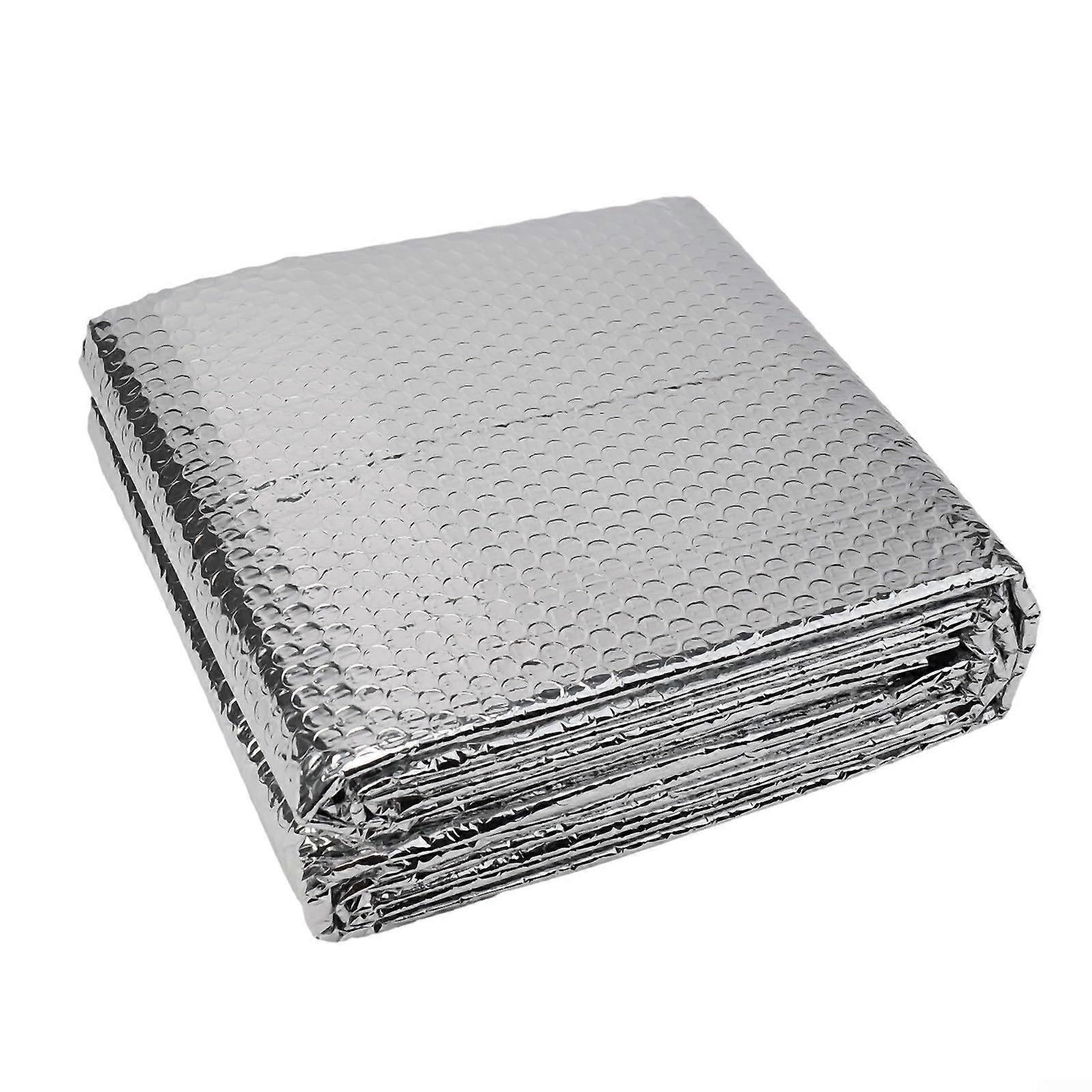 Radiator Heat Reflector Carrier Film 5 m, 60 cm Aluminium Insulation Panels For Heating, Easy Install, 12 Sticker Pads