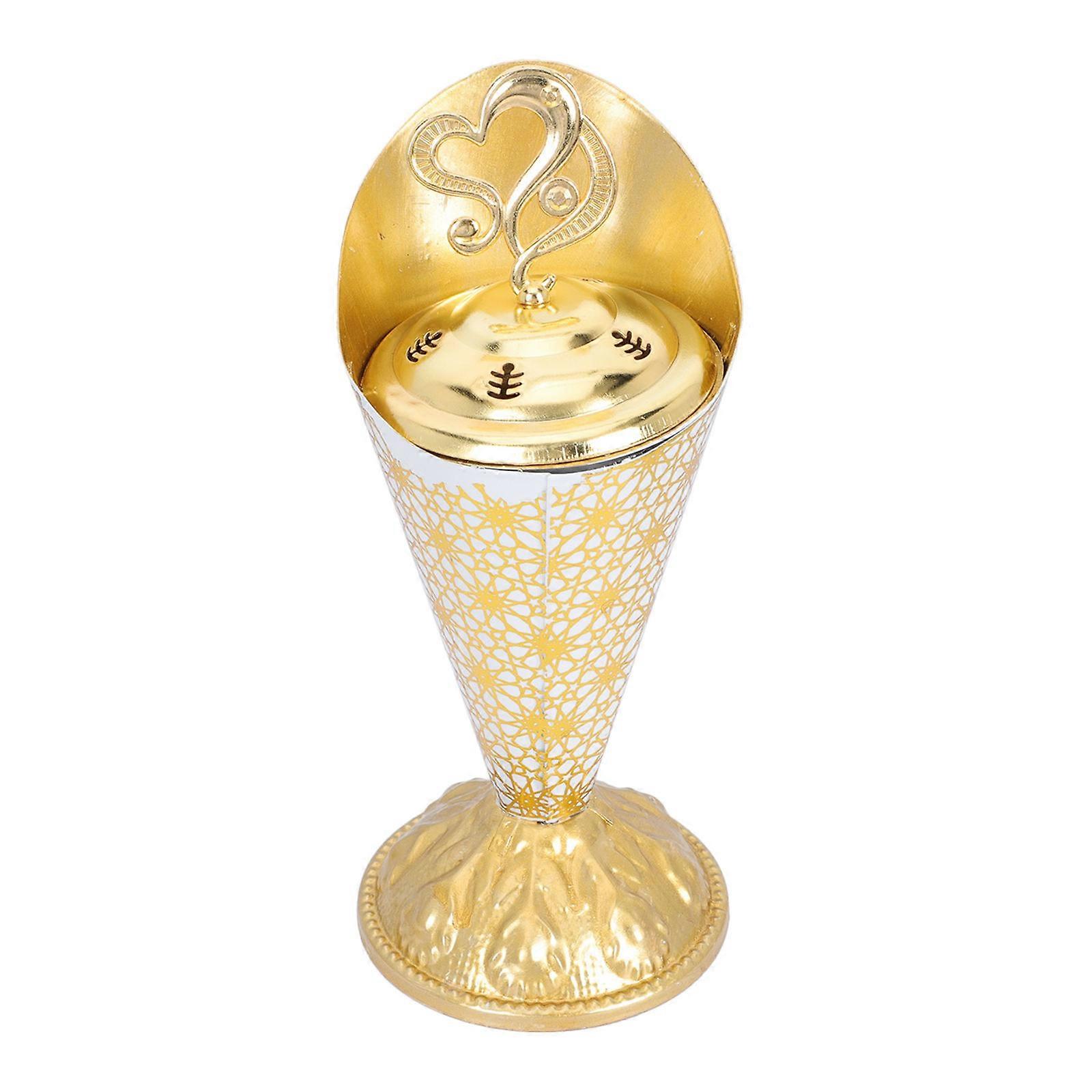 Decorative Aroma Burner, Metal Build Quality for Indoor Spaces, Elegant Finish