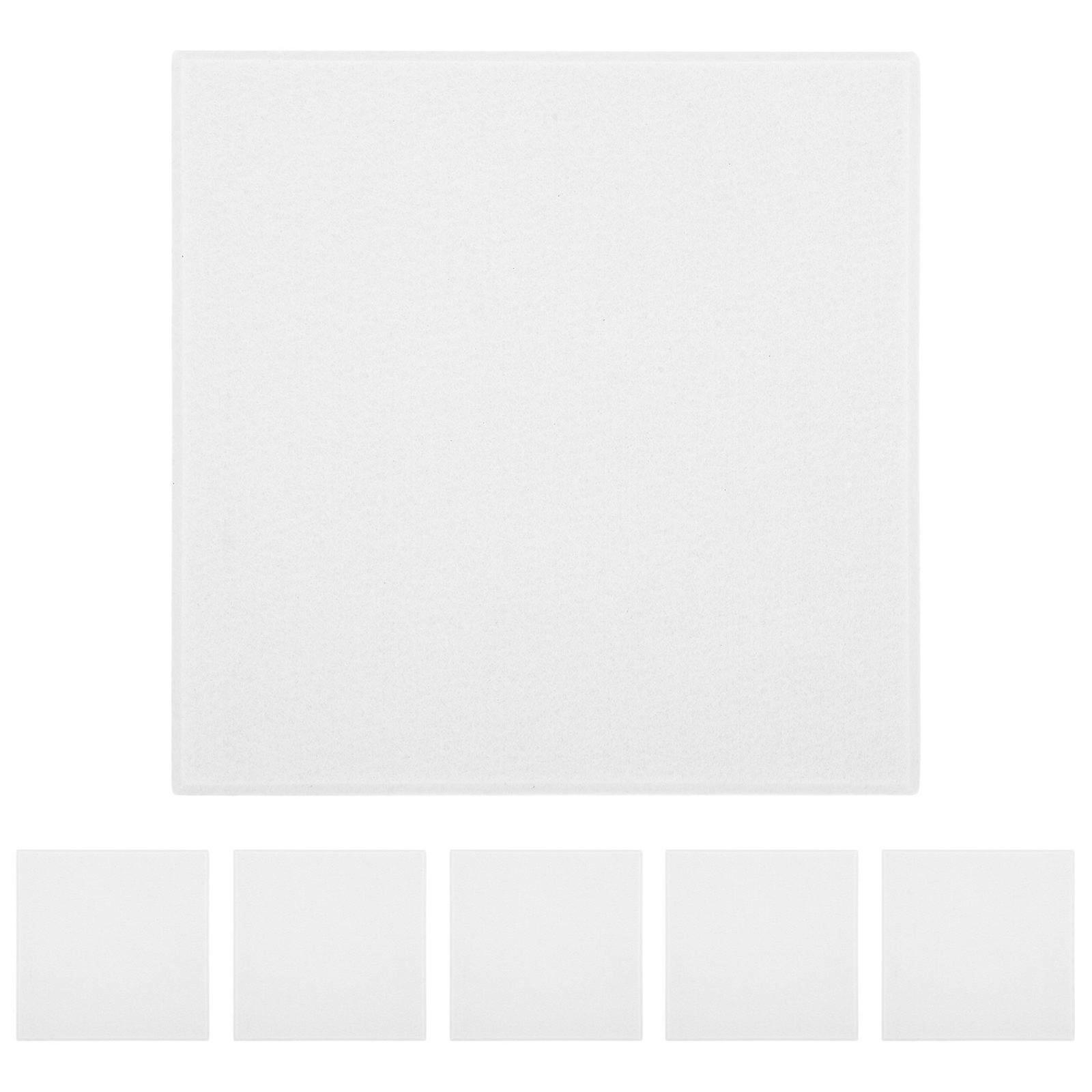 6Pcs White Felt Bulletin Board Set For Home Office School Nursery Recording Studio Commercial Environments Photo Display
