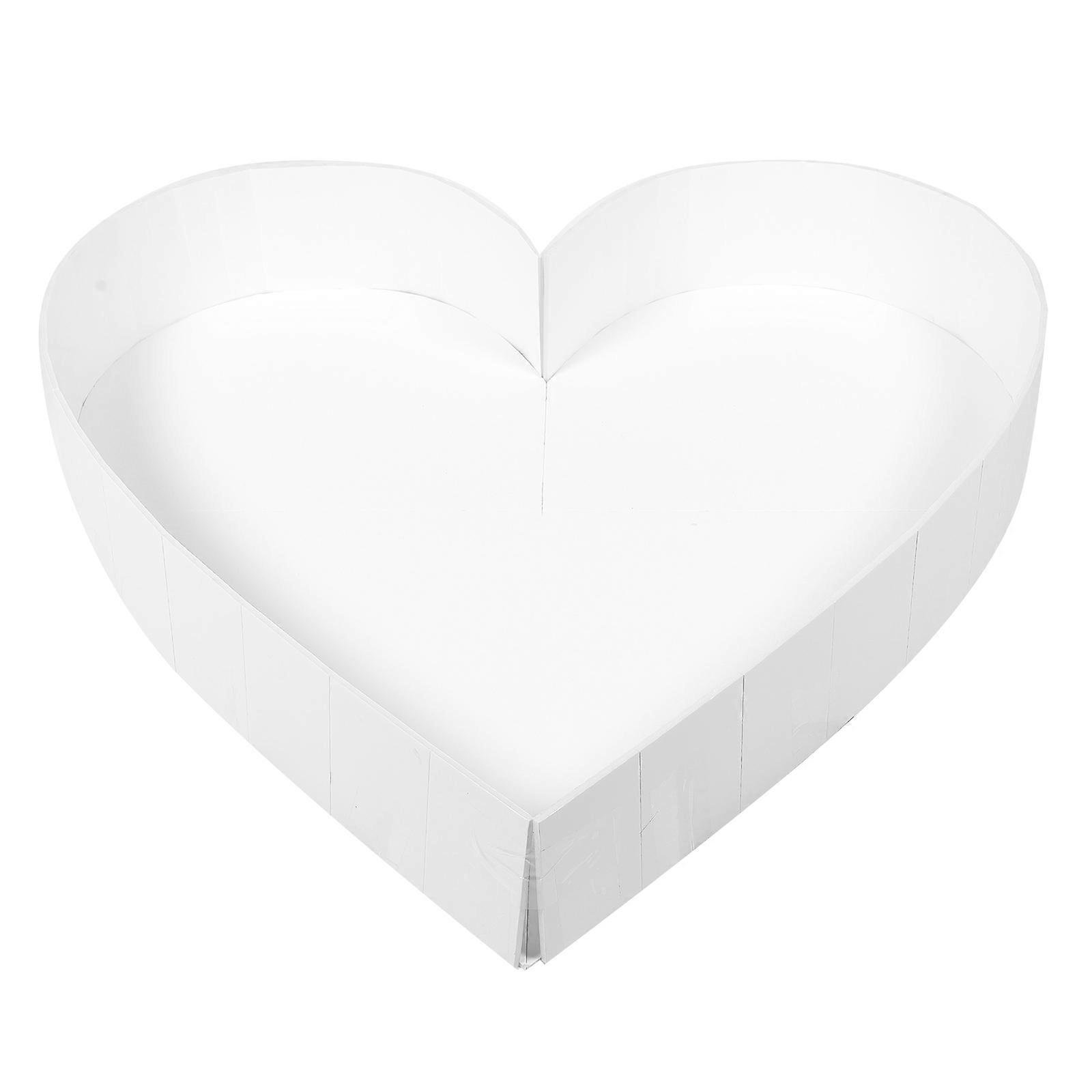 Heart Shaped Balloon Frame for Party Decor Material White Color Simple and Durable 1 Piece