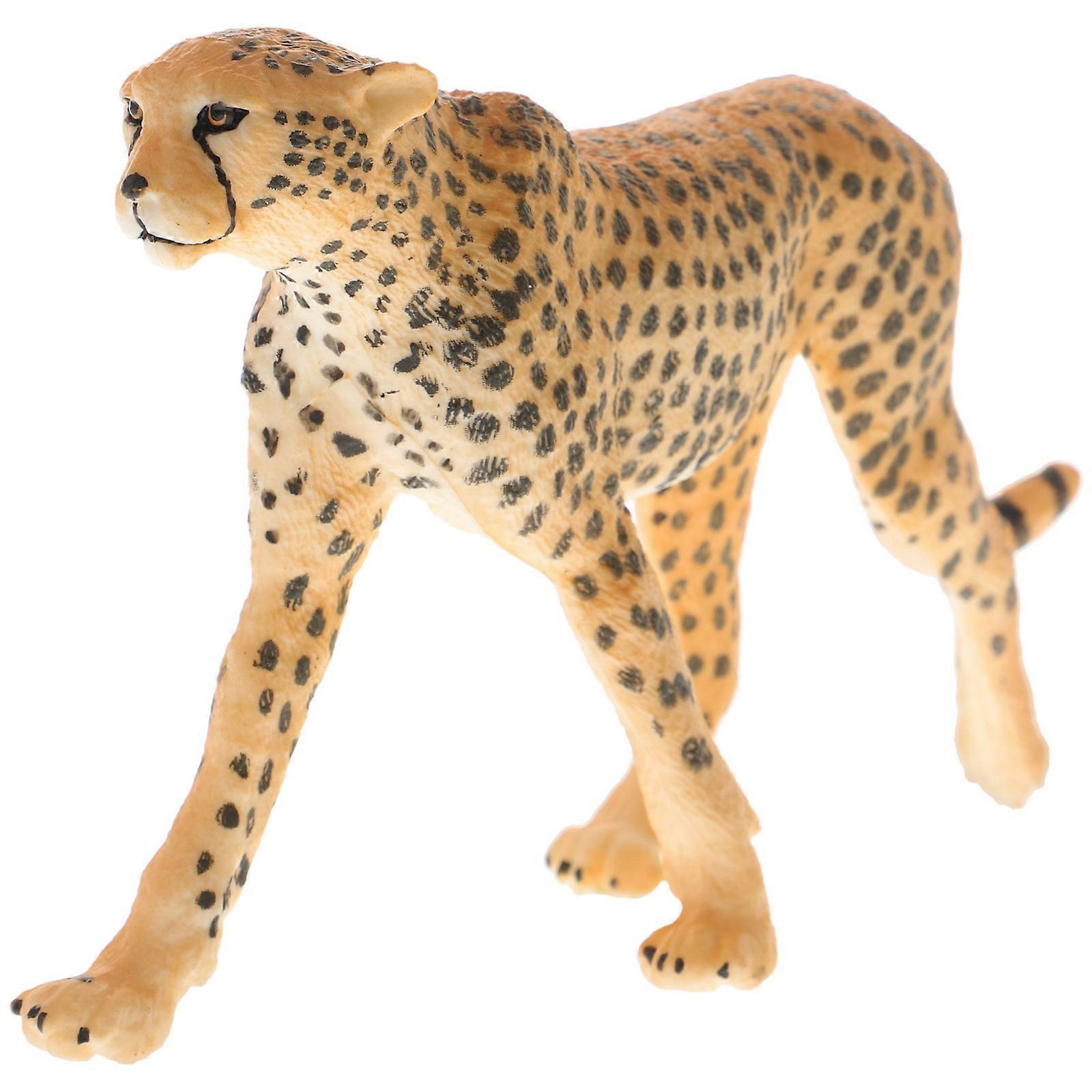 Simulation Animal Model Ornaments Leopard Figurine Educational Tool For Kids 20.00X9.00X4.00CM 1 Piece