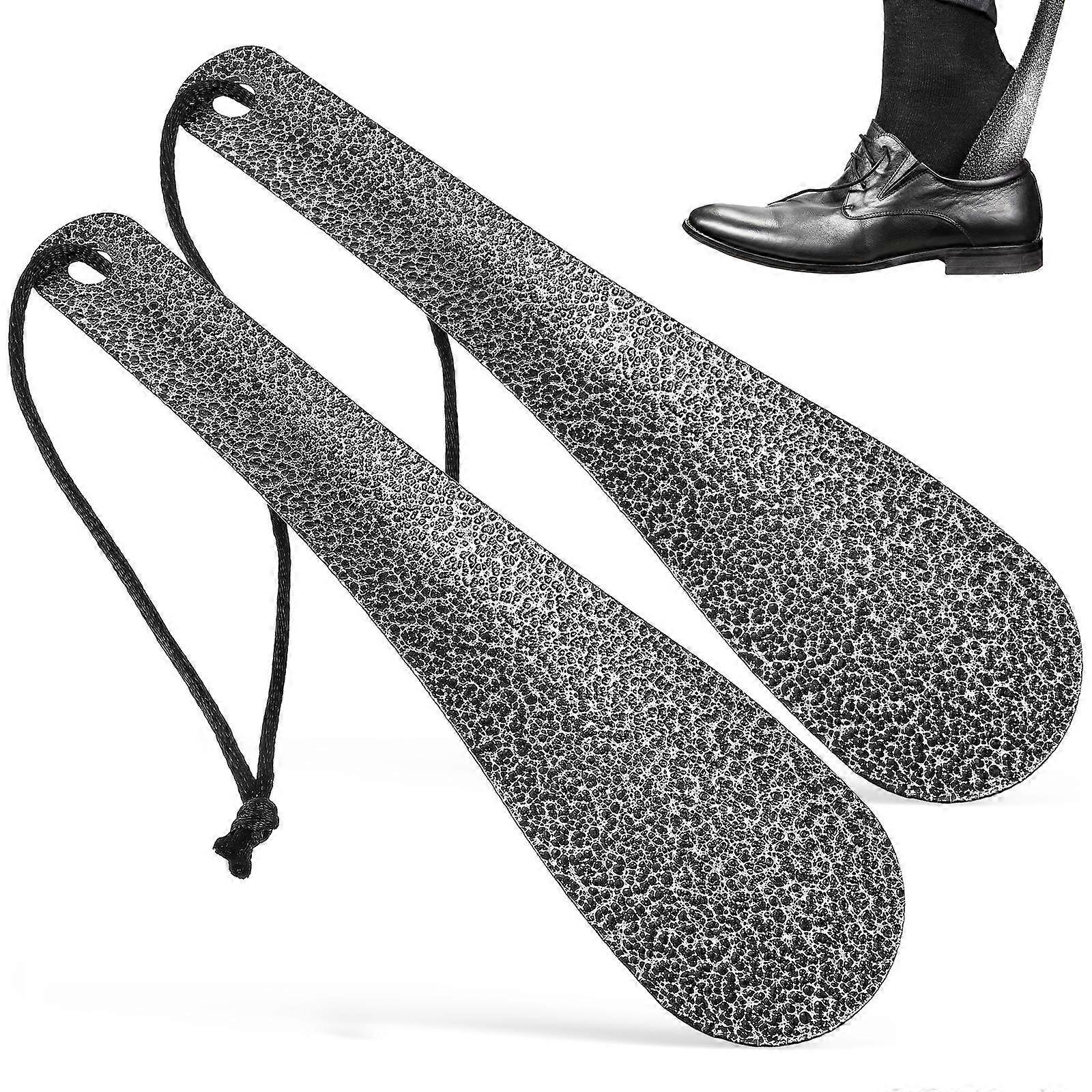 Here's a well structured product description for your **"2pcs Metal Shoe Horn Handle Shoe Lifter With Comfortable Grip For Men Women Boots