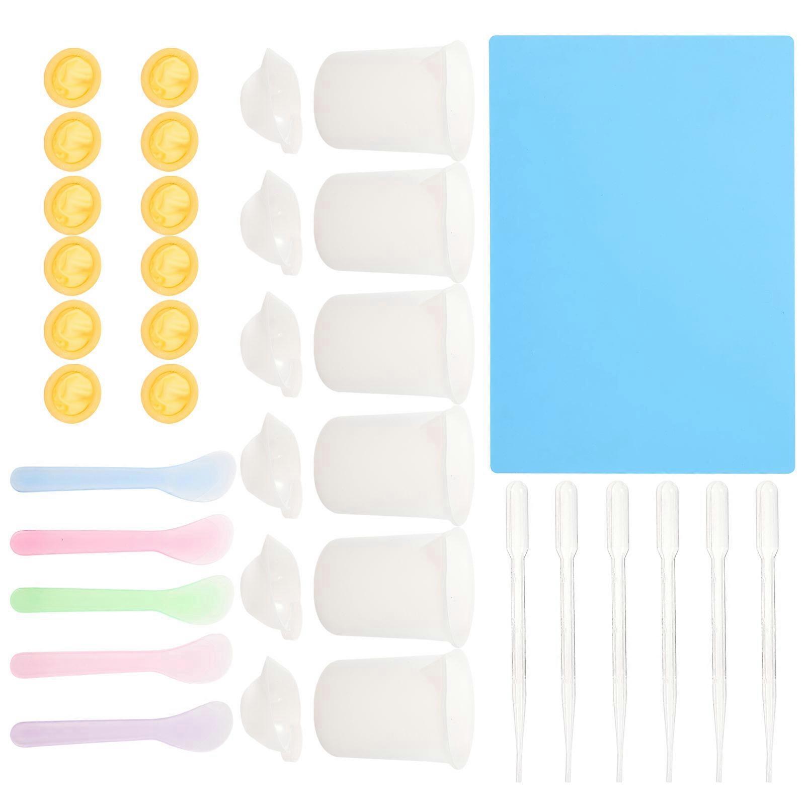 1 Set of Diy Measuring Cups Silicone Mixing Cups for Resin and Jewelry Making Tools