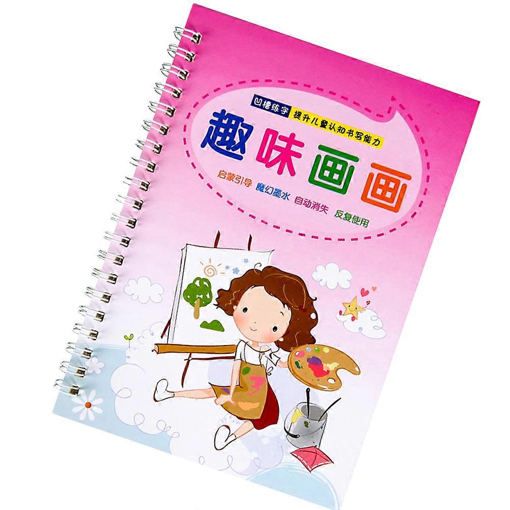 Rosy Paperboard Writing Practice Book for Handwriting Use with Fun Activities for Beginners and Preschool Kids 8.5 x 11 inches