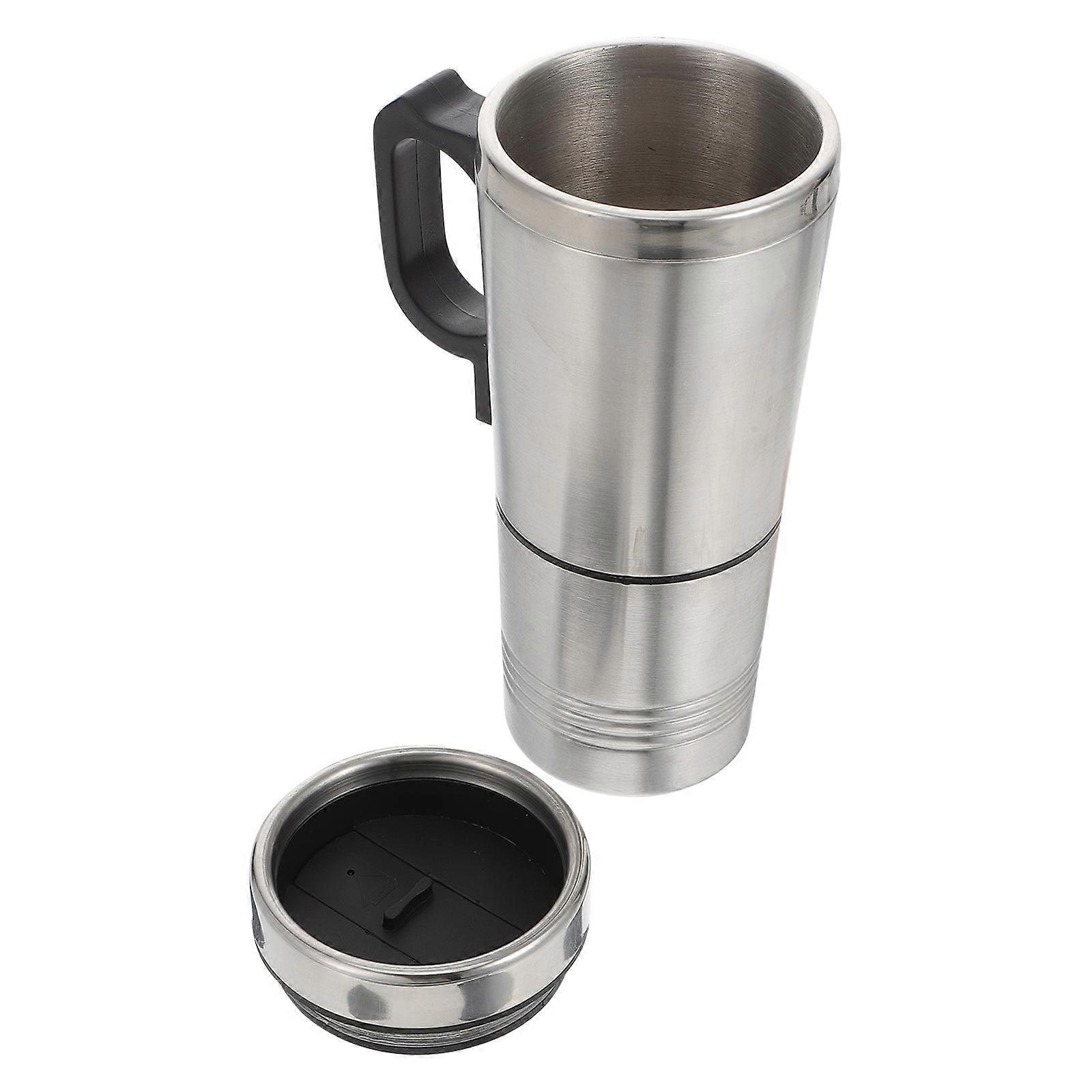 Heated Water Cup For Traveling By Car With Microcomputer Intelligent Control And Cylindrical Shape 1Pack