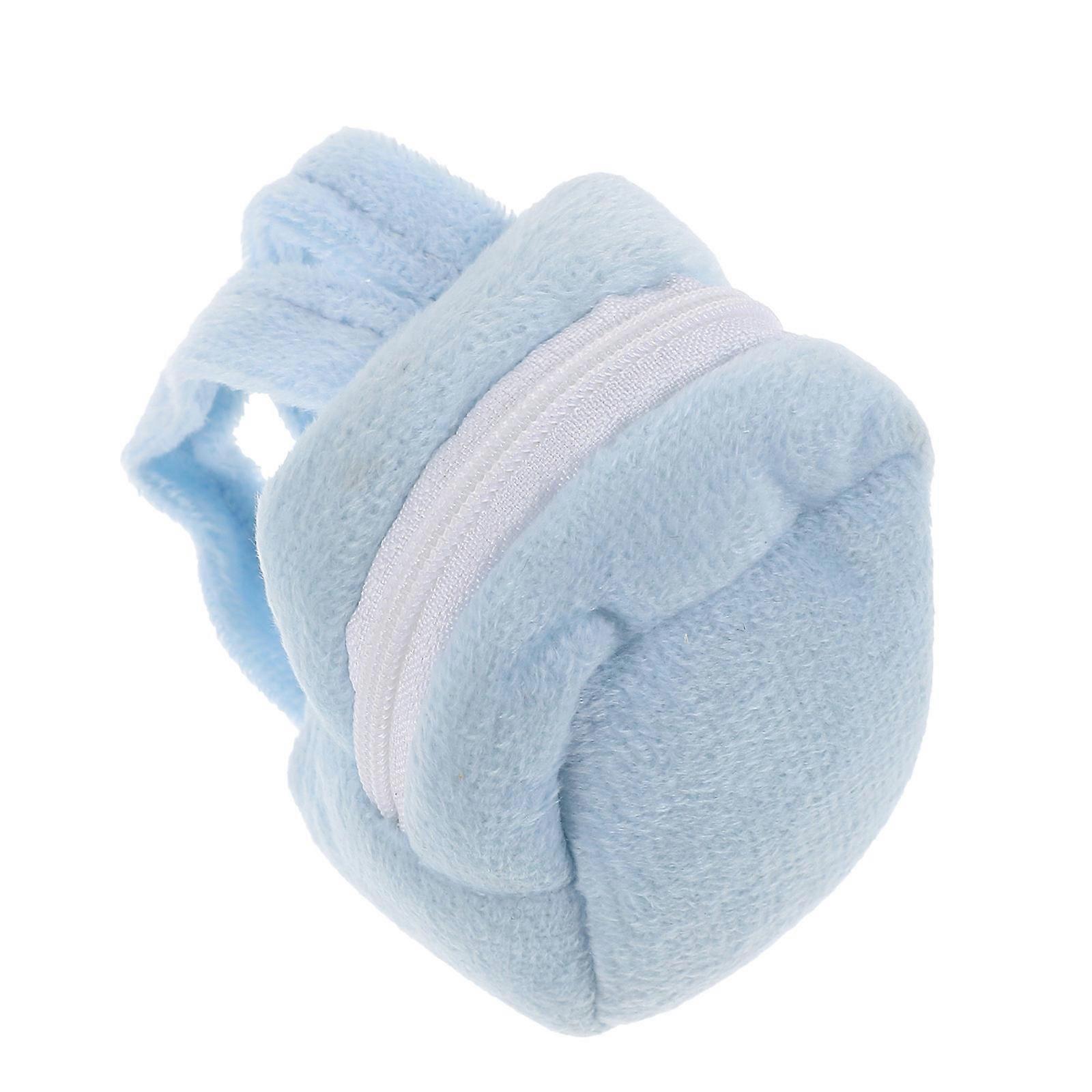 Blue Hamster Backpack Cotton Storage Bag for Small Pets 1Pcs