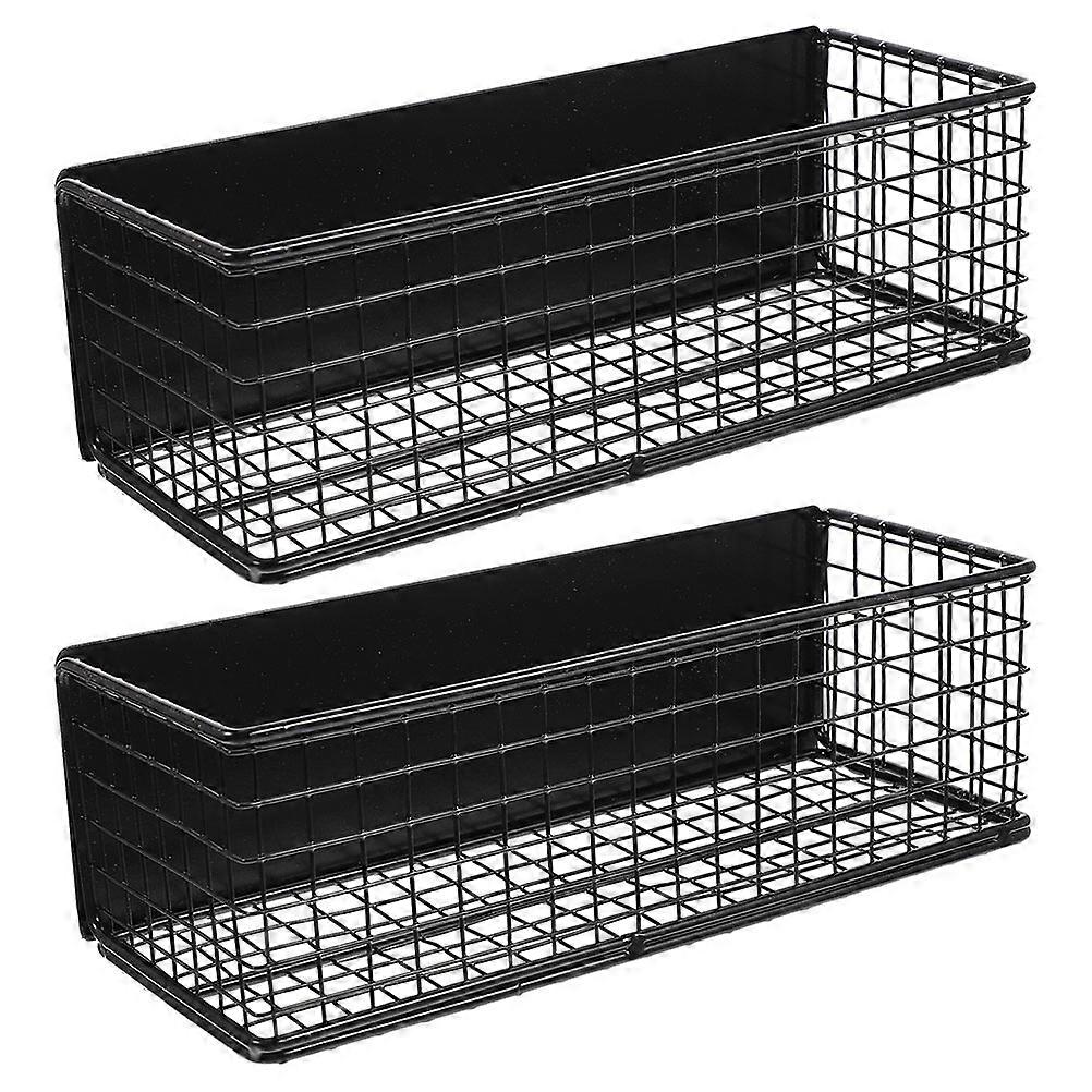 2pcs Magnetic Fridge Organizer Side Storage Rack Lightweight Kitchen Shelf for Washing Machine Microwave Non Scratch Design