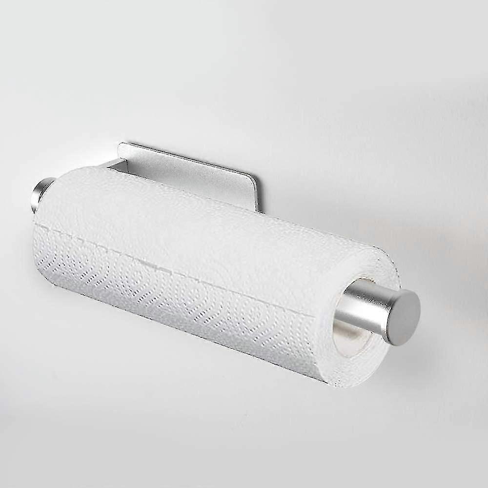 Single Wall-Mounted Kitchen Paper Roll Holder, No Drilling