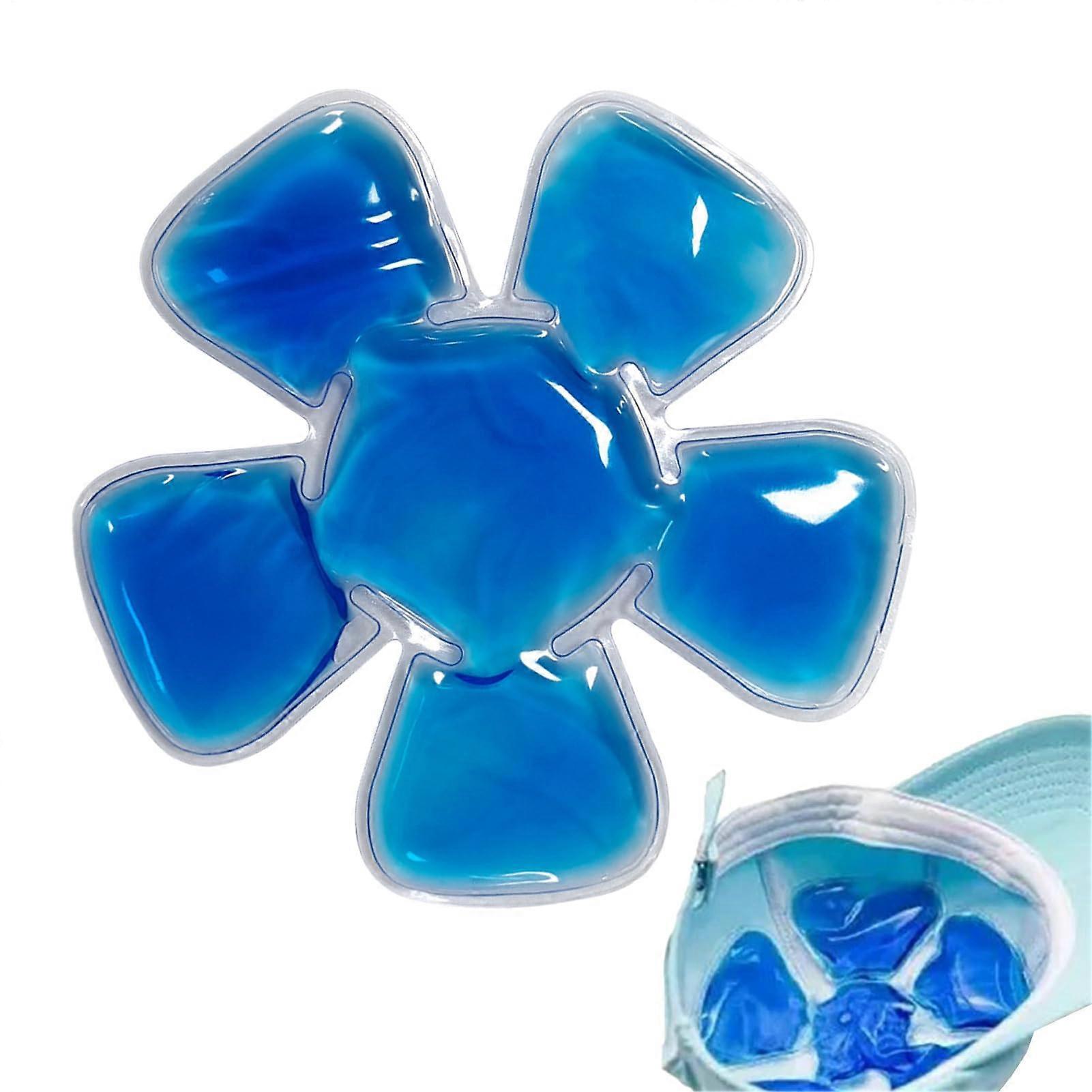 Helm cooling insert  Gel ice pack wrap for relief, cooling pad for recovery, dark blue